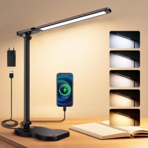 Caldarax Schreibtischlampe LED Dimm...