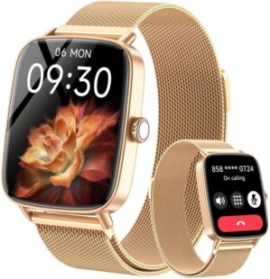 Gydom Damen Smartwatch mit Telefonf...