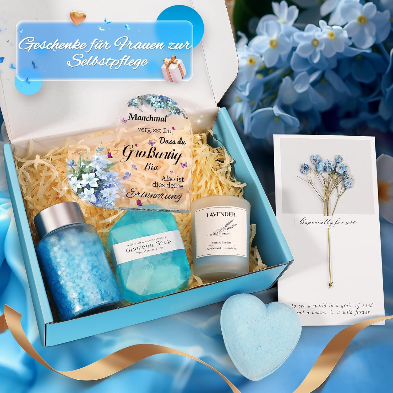 Weihnachtsgeschenk für Frauen: Eletorot-Geschenke für Frauen, Geburtstagsgeschenk für Frauen, herzförmiges Acryl-Dekoschild-Geschenkset, Geschenkidee für Weihnachten, Geburtstag, Erntedankfest – Bild 2