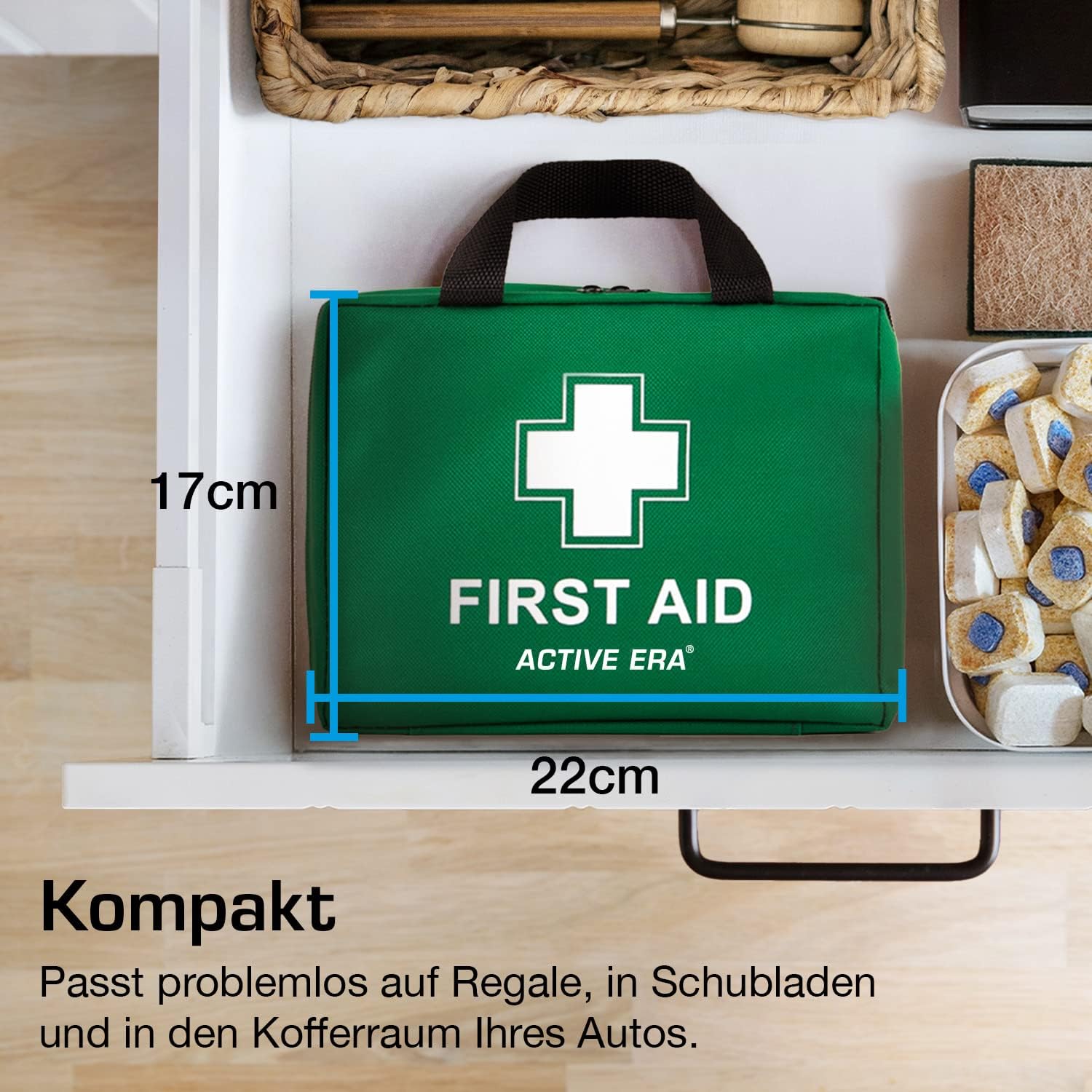 90-teilige Premium-Erste-Hilfe-Set-Tasche – inklusive Augenspülung, 2 x Kühlakkus (Eis) und Notfalldecke für Zuhause, Büro, Auto, Wohnwagen, Arbeitsplatz, Reisen – Bild 8
