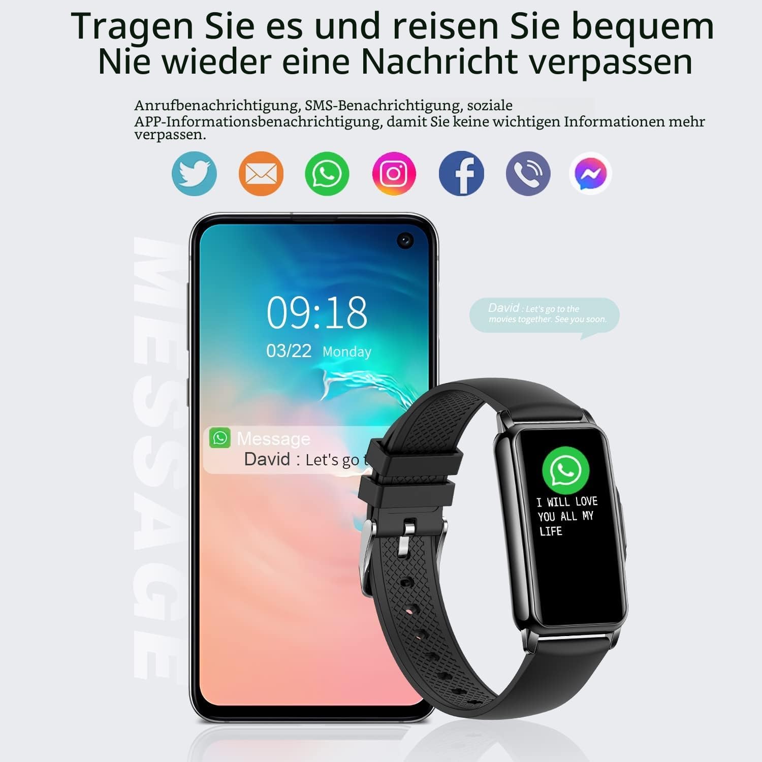 Smartwatch Damen 1,47 Zoll Uhr mit IP68 Wasserdicht Fitness Tracker Sportuhr mit zwei Wochen Standby SpO2 124 Trainingsmodi Herzfrequenzmesser Schlafmonitor Musiksteuerung Android iOS – Bild 2