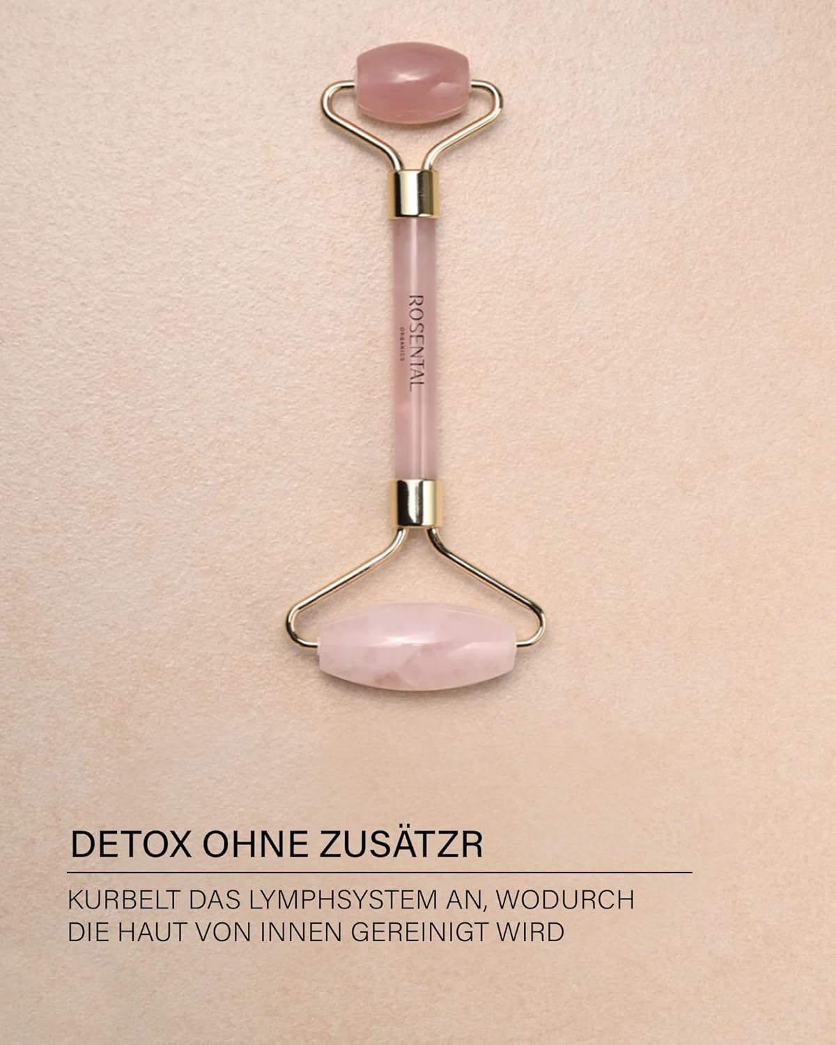 Rosental Organics® Gesichtsroller mit Anti-Aging-Wirkung gegen Falten, wohltuend für die Haut, Hautstraffung durch Gesichtsmassageroller, 100 % natürlich – Bild 5