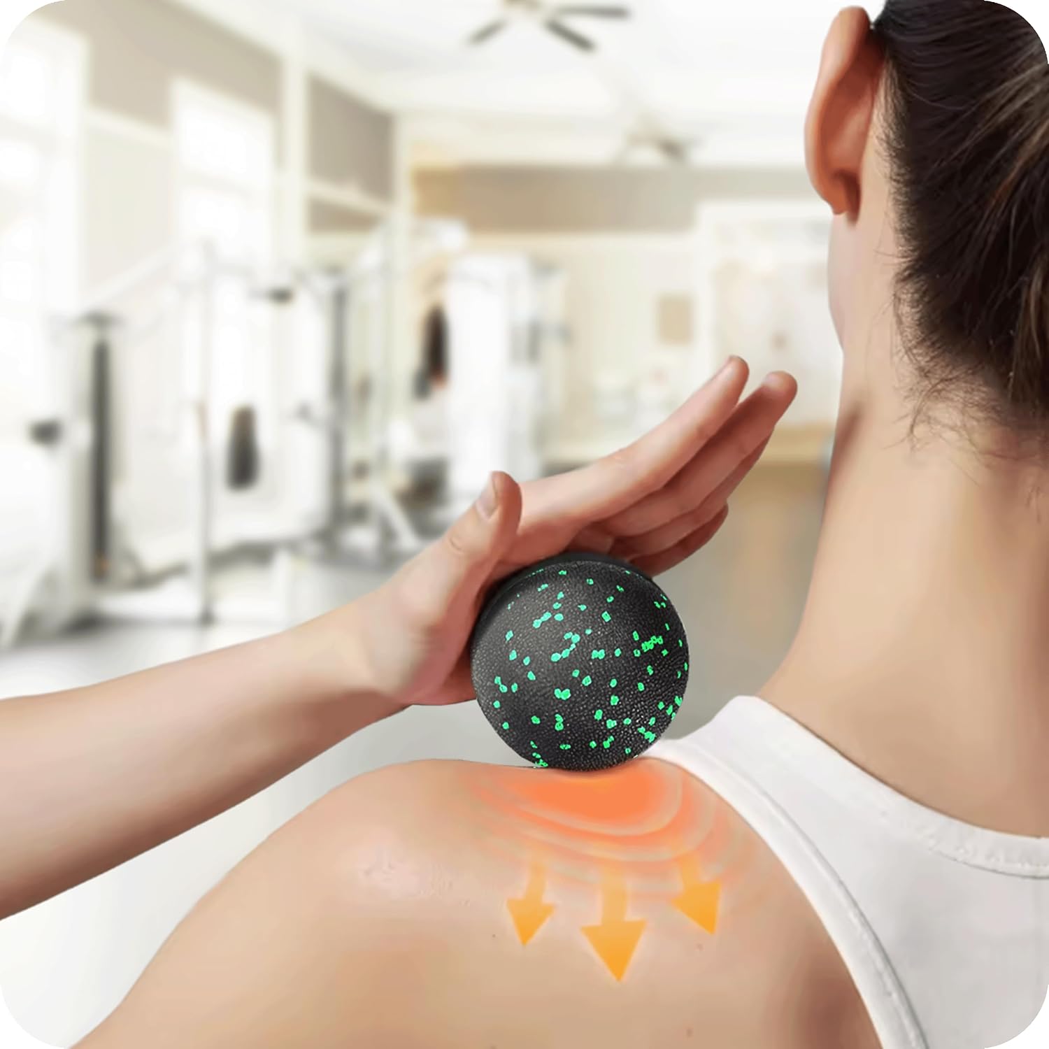 KRUMAD Faszienrollen 3er Set, Faszienrollen, Duoball & Massageball aus EPP, Massageset für Rücken, Wirbelsäule, Nacken, Beine & Füße, Faszienball für Triggerpunkte, Yoga, Gymnastik, Fitnessrolle – Bild 8