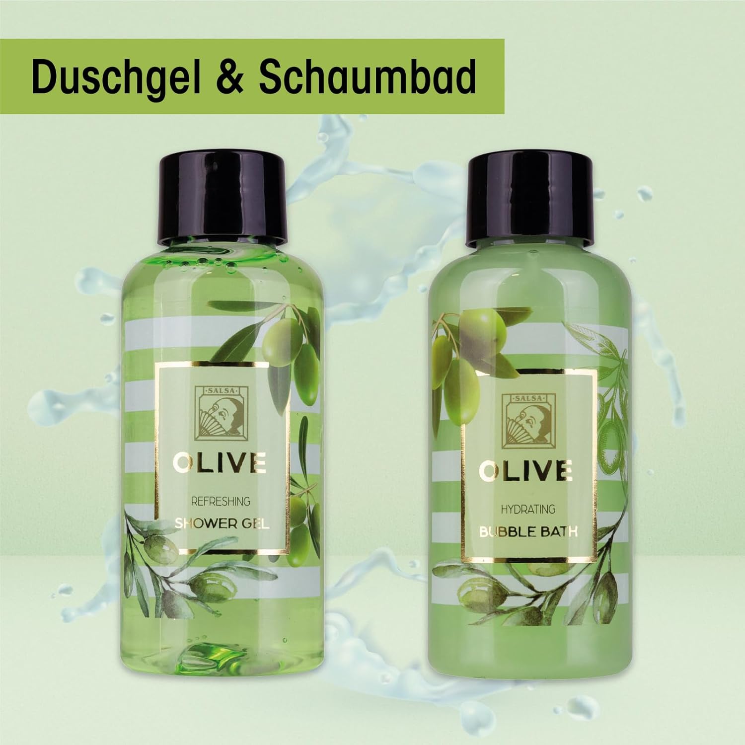 Accentra Olive Damen Duschset Geschenkset in schöner Geschenkbox – 3-teiliges Pflegeset mit Duschgel, Bodylotion und Schaumbad – Wellness-Geschenkset für Valentinstag, Muttertag & Weihnachten – Bild 4