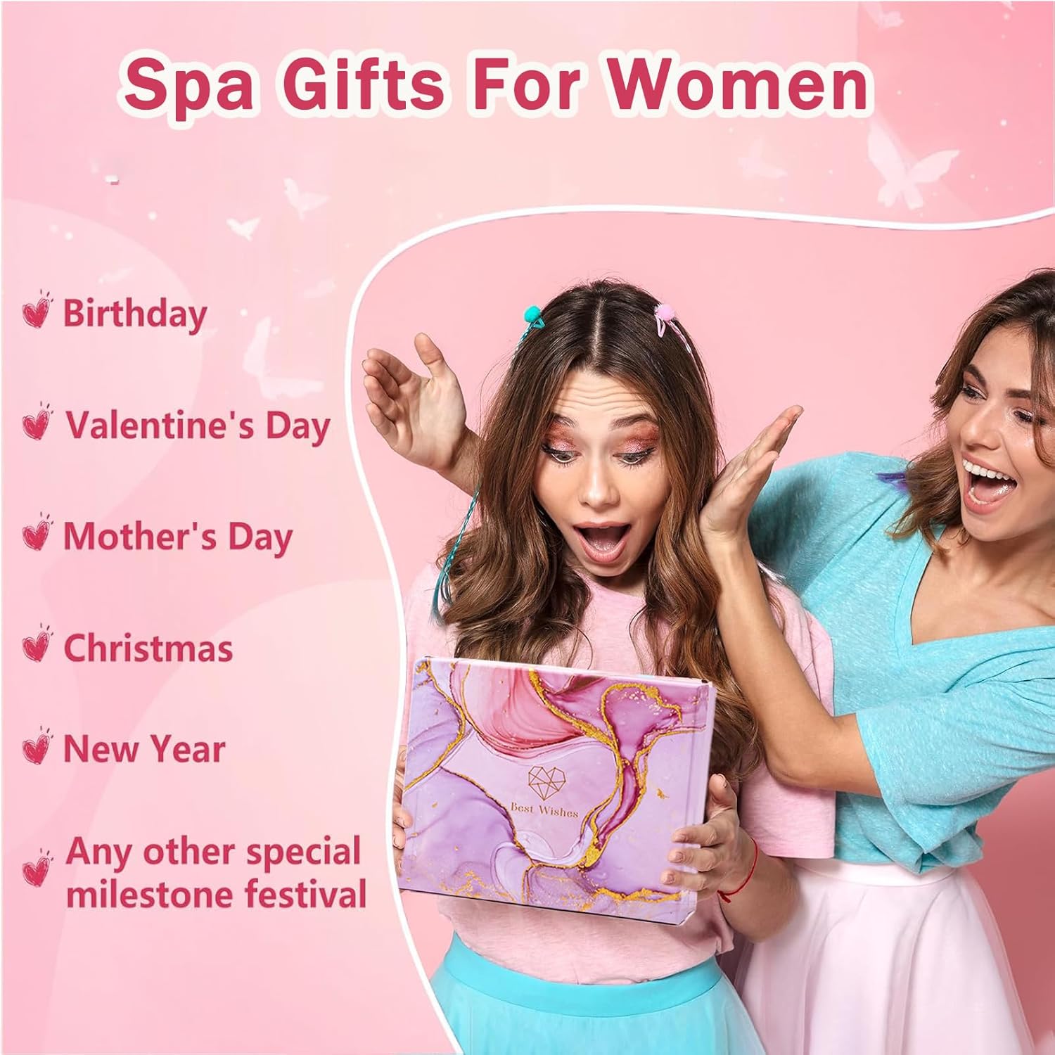 Geschenke für Frauen, Geburtstagsgeschenk, Jubiläumsgeschenke für Frauen, Selbstpflegeset, Wellness-Geschenke, Entspannungsgeschenkset, Weihnachtsgeschenke für Freundinnen, Mutter, Ehefrau, Mädchen – Bild 4