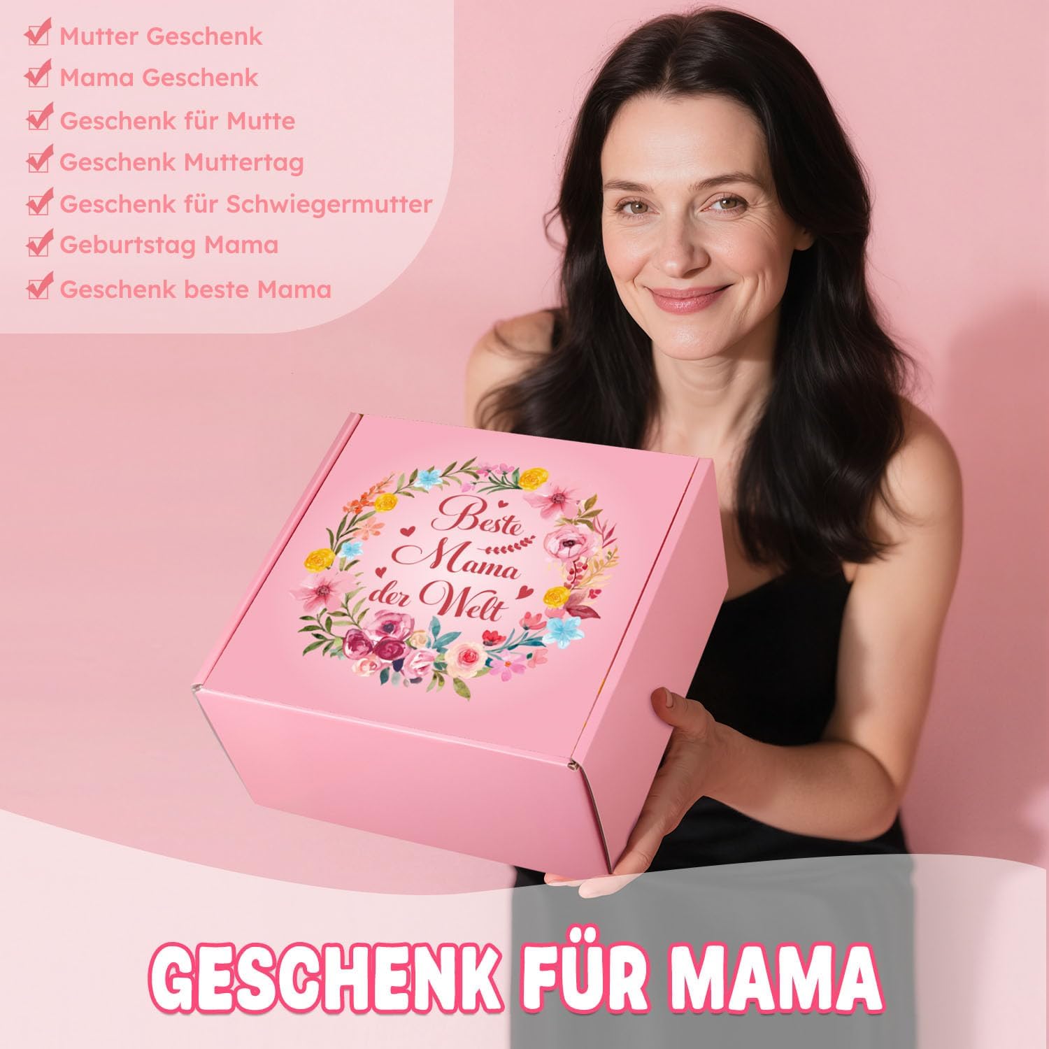 Giftota Muttertagsgeschenke, beste Mama-Geschenke für Mama, Geburtstagsgeschenk für Mama, Geschenke für Frauen, rosa Wellness-Geschenkbox, Geschenk für Mutter, Frau, Ostern, Muttertag, Geburtstag, Weihnachten – Bild 2