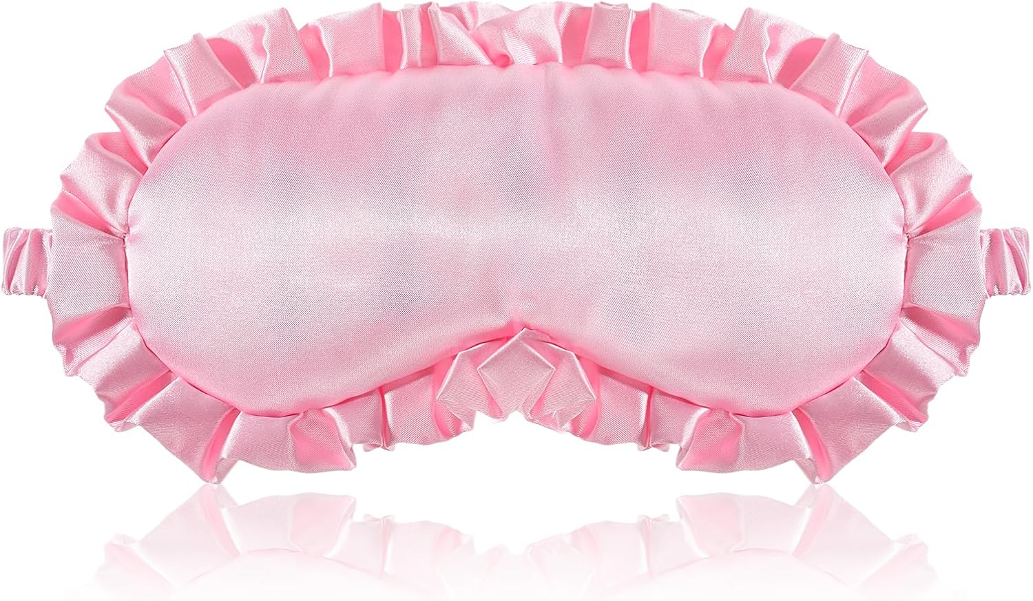 Qianyu Damen-Augenmaske aus Seide, weiche Schlafmaske, Satin-Augenbinde, Nachtschlafmaske mit verstellbarem Gummiband, blickdicht, für Nachtschlaf, Reisen, Damen und Herren – Bild 2