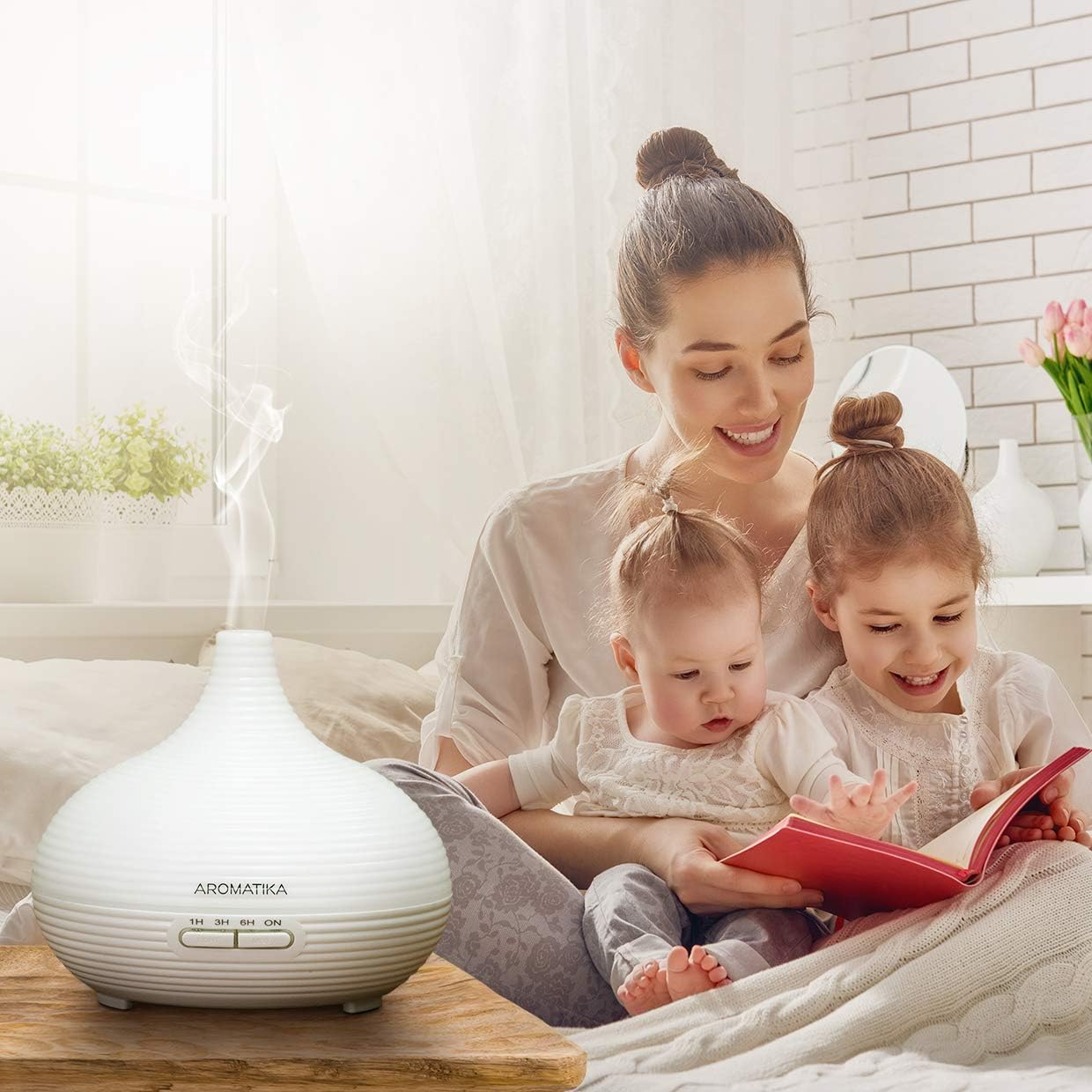 Luftbefeuchter für ätherische Öle 300 ml für Aromatherapie – LED – Ultraschall zur Befeuchtung und Aromatisierung – Aromadiffusor für Raum – Zuhause – Büro – Aromalampe elektrisch – Bild 4