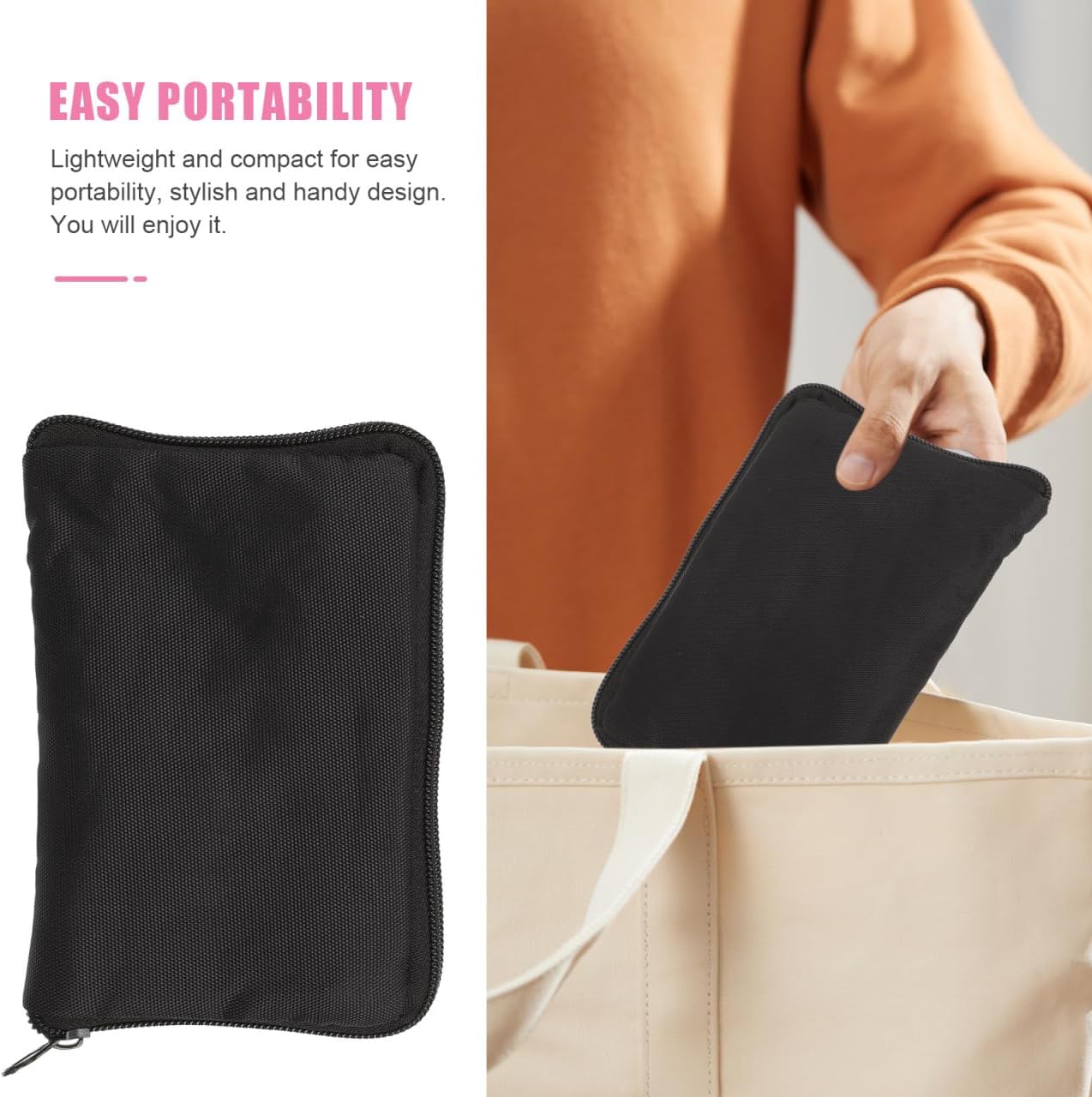 ULTECHNOVO Tasche mit Reißverschluss, tragbares Blutdruckmessgerät, Blutzuckermessgerät, Diabetiker-Organizer-Tasche für Diabetes-Patienten, Arztbedarf, Handtasche, Aufbewahrungsbox aus Stoff – Bild 4