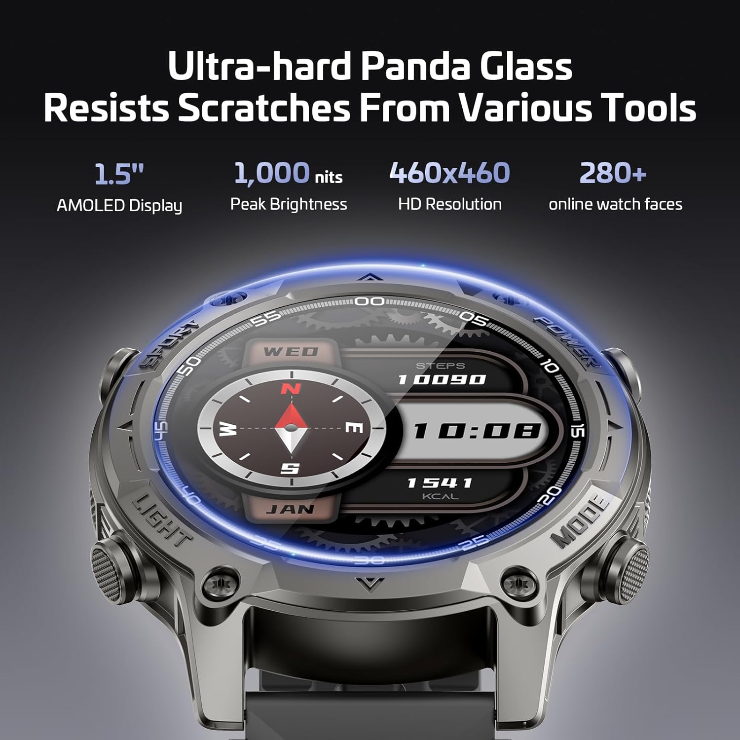SOUYIE Herren-Smartwatch mit GPS, Offline-Karten und 6 Satelliten-Navi, 5ATM wasserdicht, 21-Tage-Akku, KI-Sprachassistent, 178 Sportmodi, Fitness-Tracker mit Herzfrequenzmesser und Schlafmonitor für – Bild 8