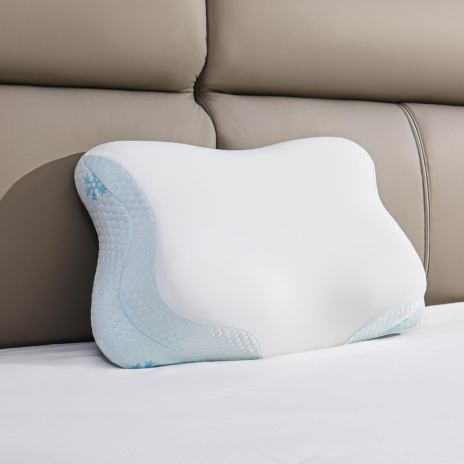 Nackenkissen Memory Foam – 2-in-1 ergonomisches Memory Foam Kissen Schmetterlingskissen Seitenschläferkissen Nackenstützkissen Oeko-Tex®