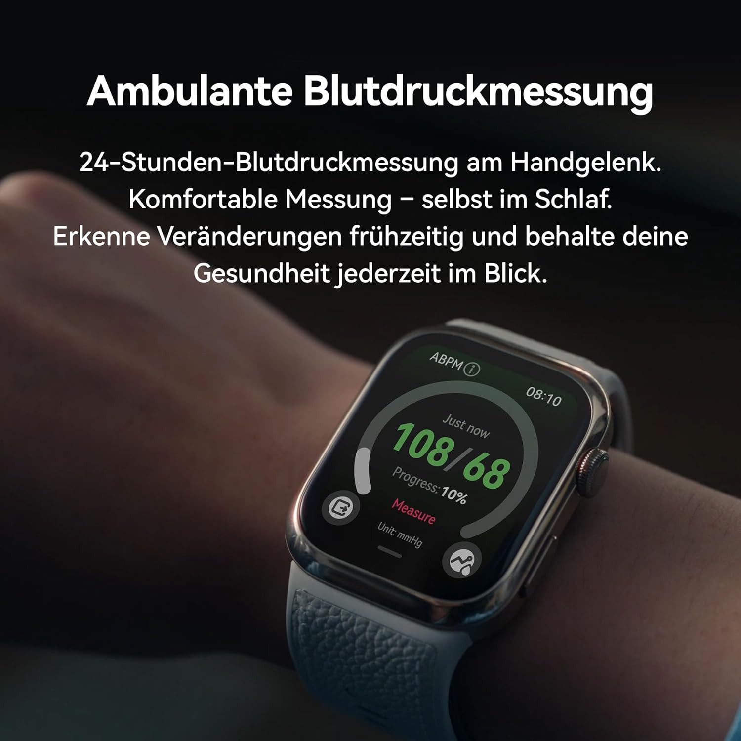 HUAWEI Watch D2 Smartwatch, 1,82 Zoll AMOLED-Display, ambulantes Blutdruckmessgerät, schlankes Design, EKG, Smart Lifestyle-Funktionen, Gesundheits-Community, kompatibel mit iOS & Android, Schwarz – Bild 4