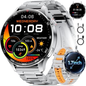 Smartwatch Herren 2026 mit Anruf, 1...