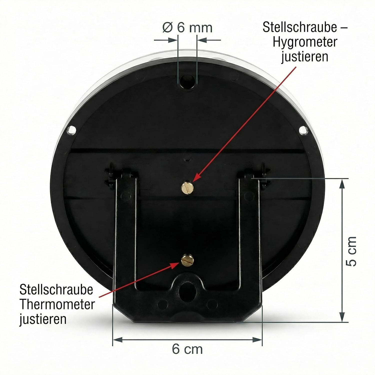 Lantelme Kombi-Thermometer, Hygrometer, Temperatur -5 bis + 45 °C und Luftfeuchtigkeit 0 % – 100 % relativ, analog, präzise Anzeigen für Schimmelschutz, Raumklima und Heizkosten im Innenbereich – Bild 6
