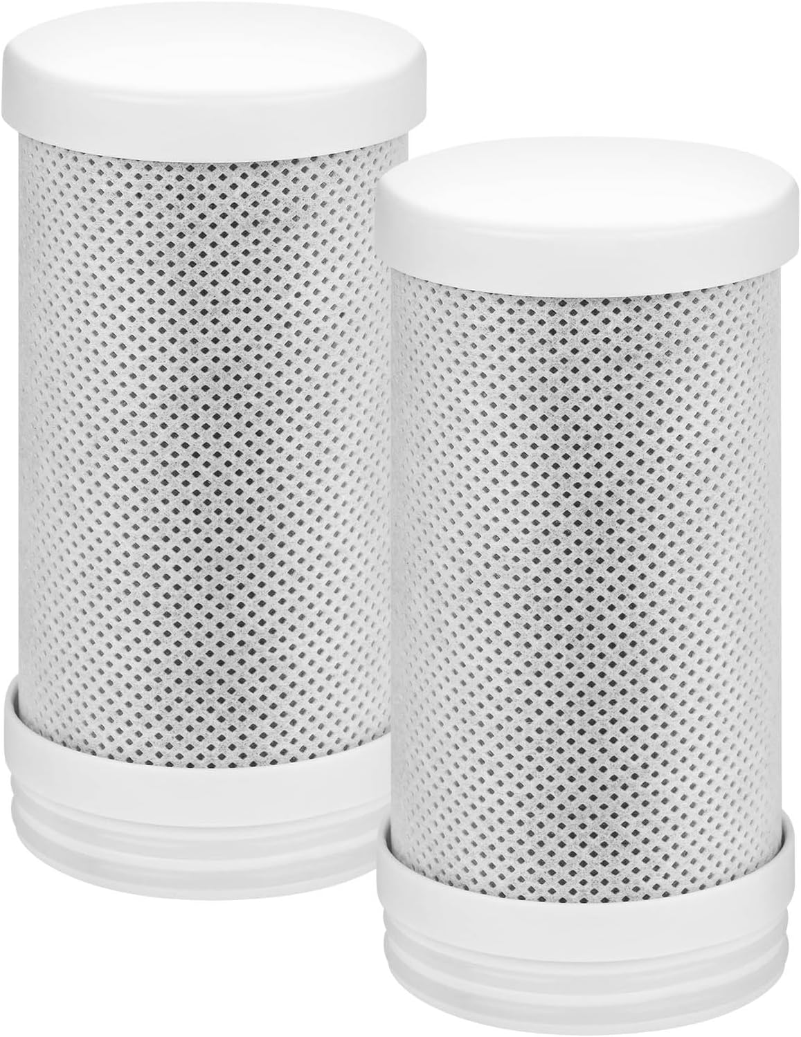HOTUT Aktivkohle-Blockfilterkartusche, austauschbares Wasserfilter-Wasserhahn-Filterelement, Wasserfilter-Ersatzkartuschen für Edelstahl-Wasserhahn, reduziert Chlor, Geschmack und Geruch