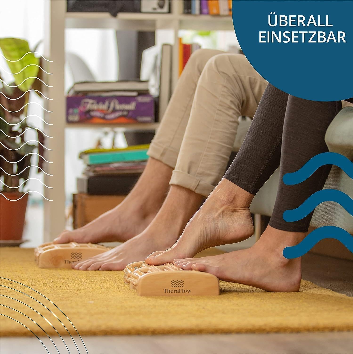 Dualer Fußmassageroller (groß) lindert Plantarfasziitis, Fersen- und Fußgewölbeschmerzen und Stress – Fußtabelle und Anleitung im Lieferumfang enthalten – Akupressur-/Reflexzonenmassagegerät – perfektes Geschenk – Bild 7