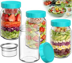 Meal-Prep-Gläser mit Deckel-Set, 4...