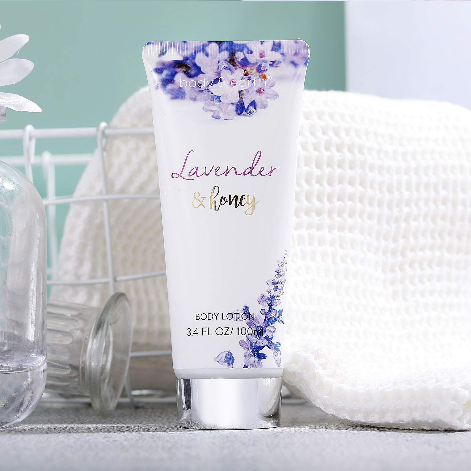 Bade-Geschenkset 8-teilig, Lavendel-Geschenkkorb, Wellness-Set für Frauen, Pflegeset mit Deko-Badewanne, Geburtstagsgeschenk, Geschenk für Frauen, Mama – Bild 6