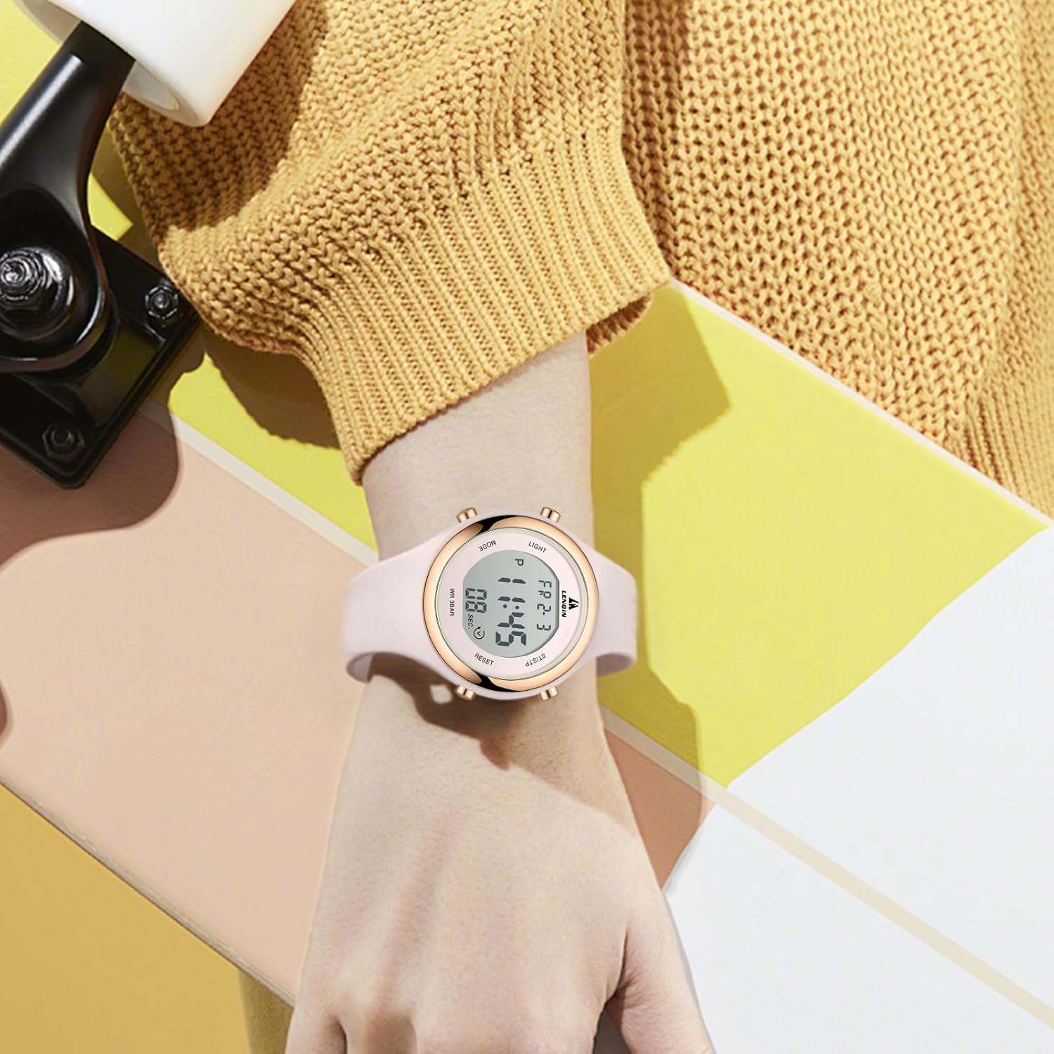 Damenuhren Damenuhr Wasserdichte Sport-Chronographenuhren für Damen – Bild 5