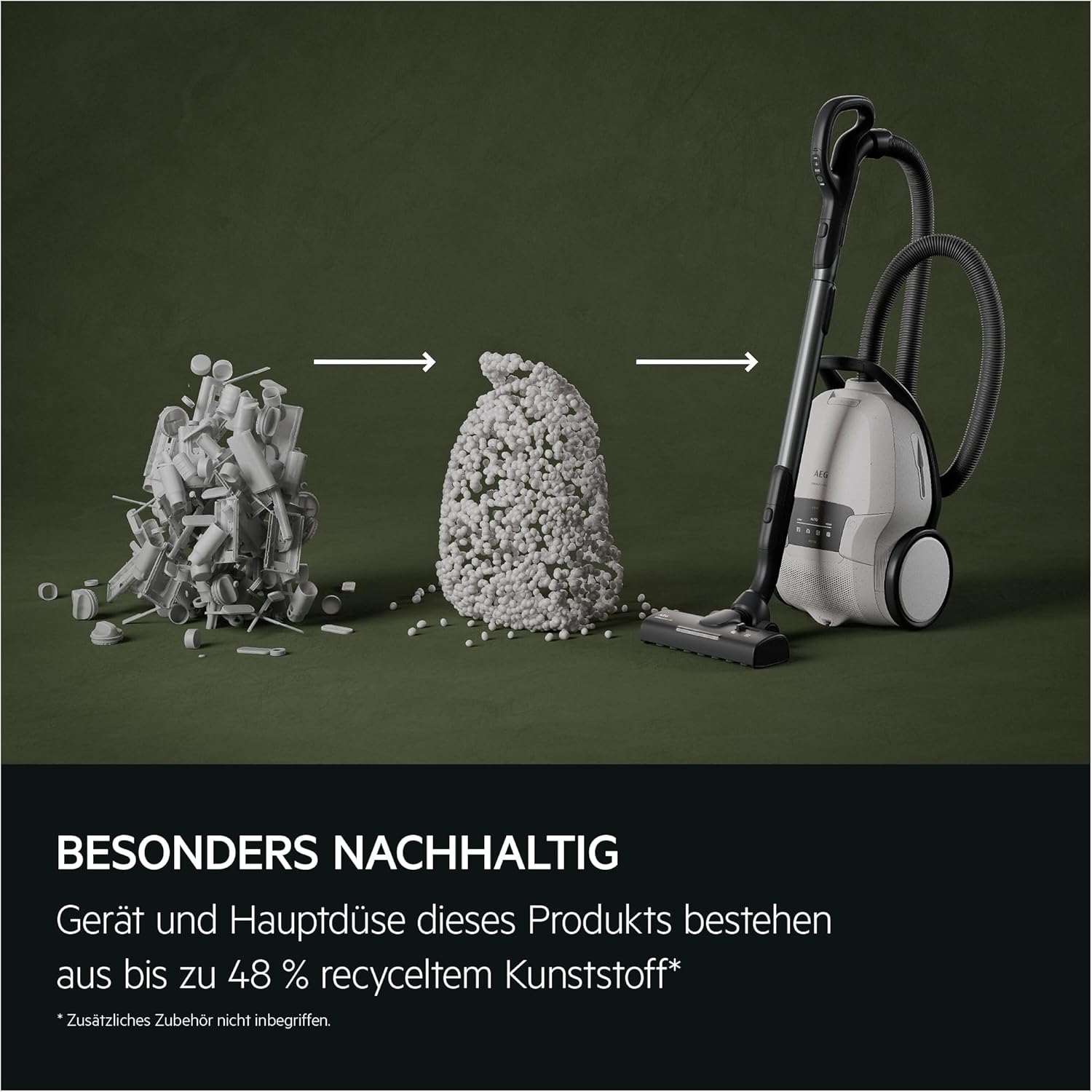 AEG Ultimate 8000 Staubsauger mit Beutel, Testsieger der Stiftung Warentest, hohe Saugleistung, Auto-Modus, alle Böden, 48 % recycelter Kunststoff, 3-in-1-Düse, HEPA-Filtration, 12 m, LED-Licht, AB81U1SW – Bild 13