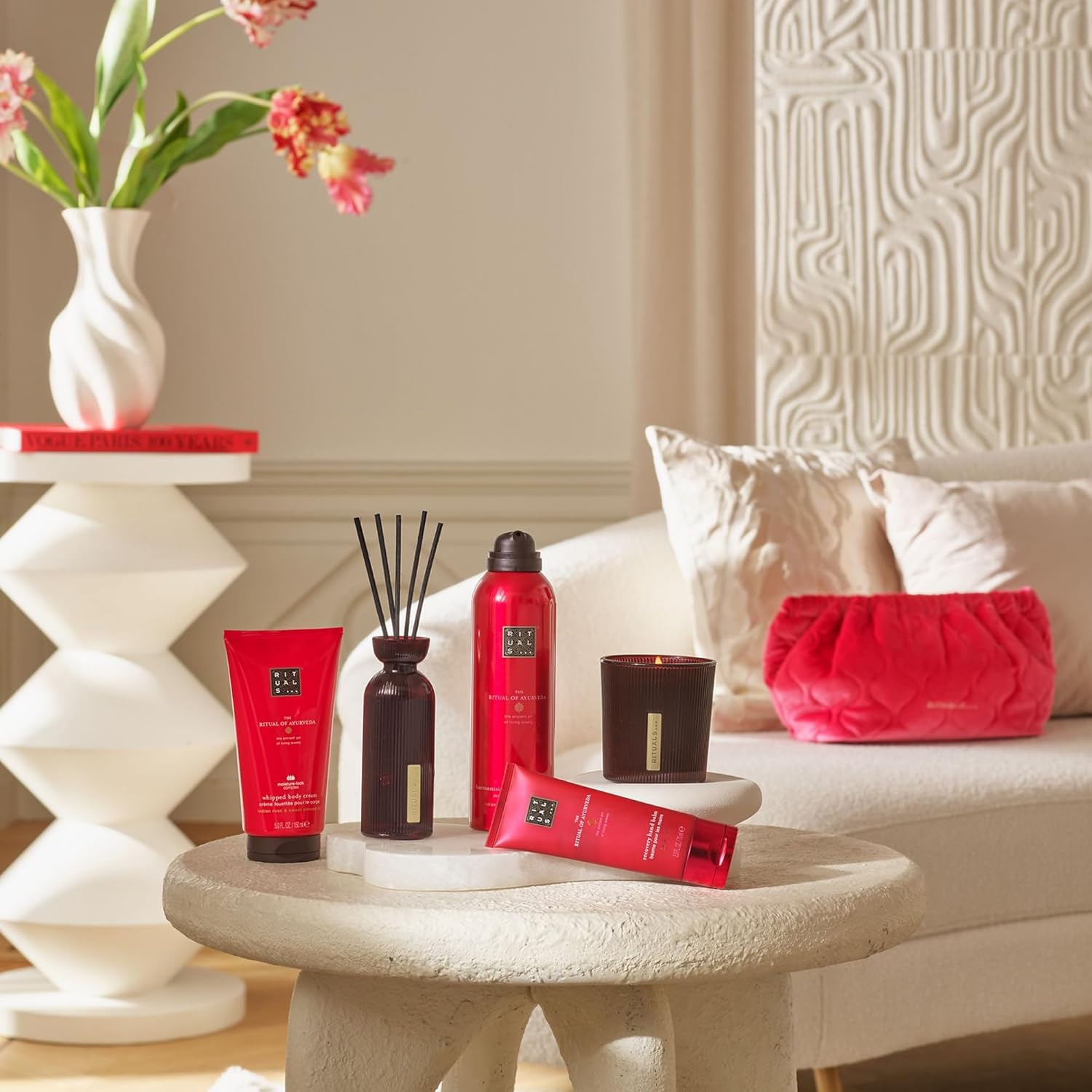 RITUALS The Ritual of Ayurveda Großes Geschenkset – Heim- und Hautpflegeprodukte mit indischer Rose und süßem Mandelöl, inklusive wiederverwendbarem Kulturbeutel – ein Selbstpflegeset zur Harmonisierung – Bild 2