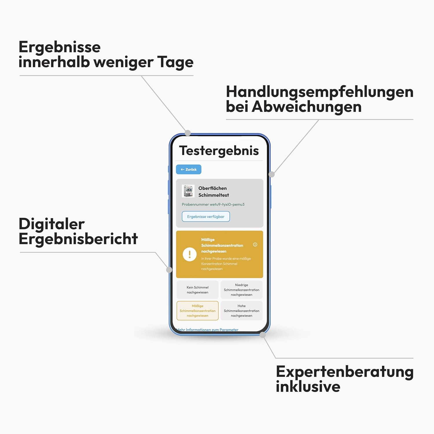 IVARIO Schimmeltest für Oberflächen im Haushalt, Fenster und Wände, detaillierte Schimmelanalyse für die häufigsten Schimmelarten vom akkreditierten Labor – Bild 4