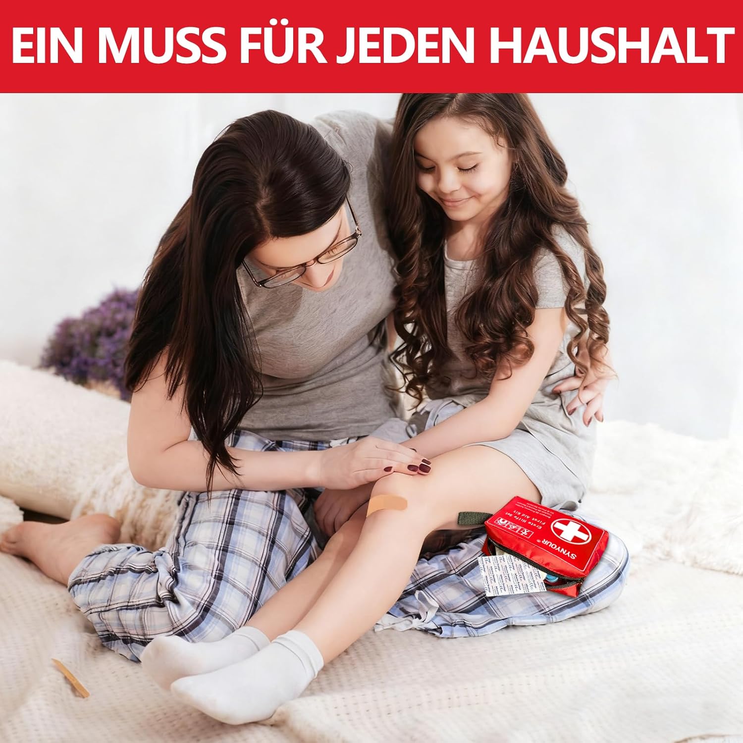 Mini-Erste-Hilfe-Set, 80-teilig, Reiseapotheke für Outdoor-Reisen, Wandern, Fahrrad, Camping, Zuhause, Kinder, Urlaub, Erste-Hilfe-Tasche, klein – Bild 6