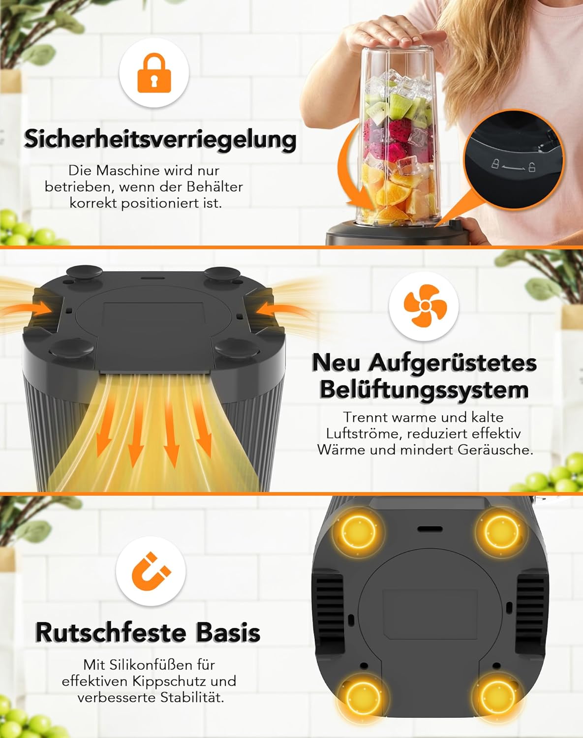 Leiser 120-mm-RGB-Gehäuselüfter im 3er-Pack – FL-120W, 12 V PC-Kühlung mit hydraulischem Lager – 1200 U/min – Bild 5