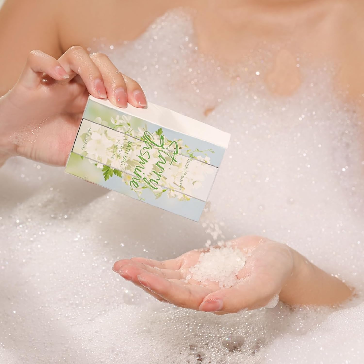 Bade- und Spa-Set für Damen, luxuriös, 8-teilig, mit Jasminduft – inklusive Schaumbad, Duschgel, Milchlotion und Butter, Handseife und vielen weiteren Geschenken für Frauen – Bild 7