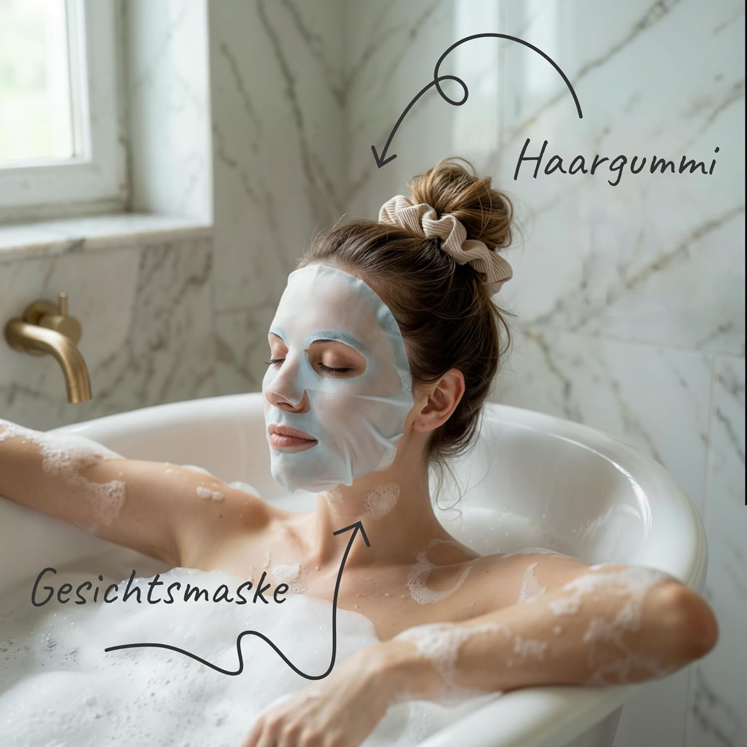 Wellness-Geschenkset für Frauen, 6-teiliges Geschenksäckchen mit Badezusatz, Duftkerze und mehr, Geschenk für Mama, Frau, Schwester & Freundin, Entspannung für Frauen, Geschenkbox, Geschenkbox zum Geburtstag – Bild 6