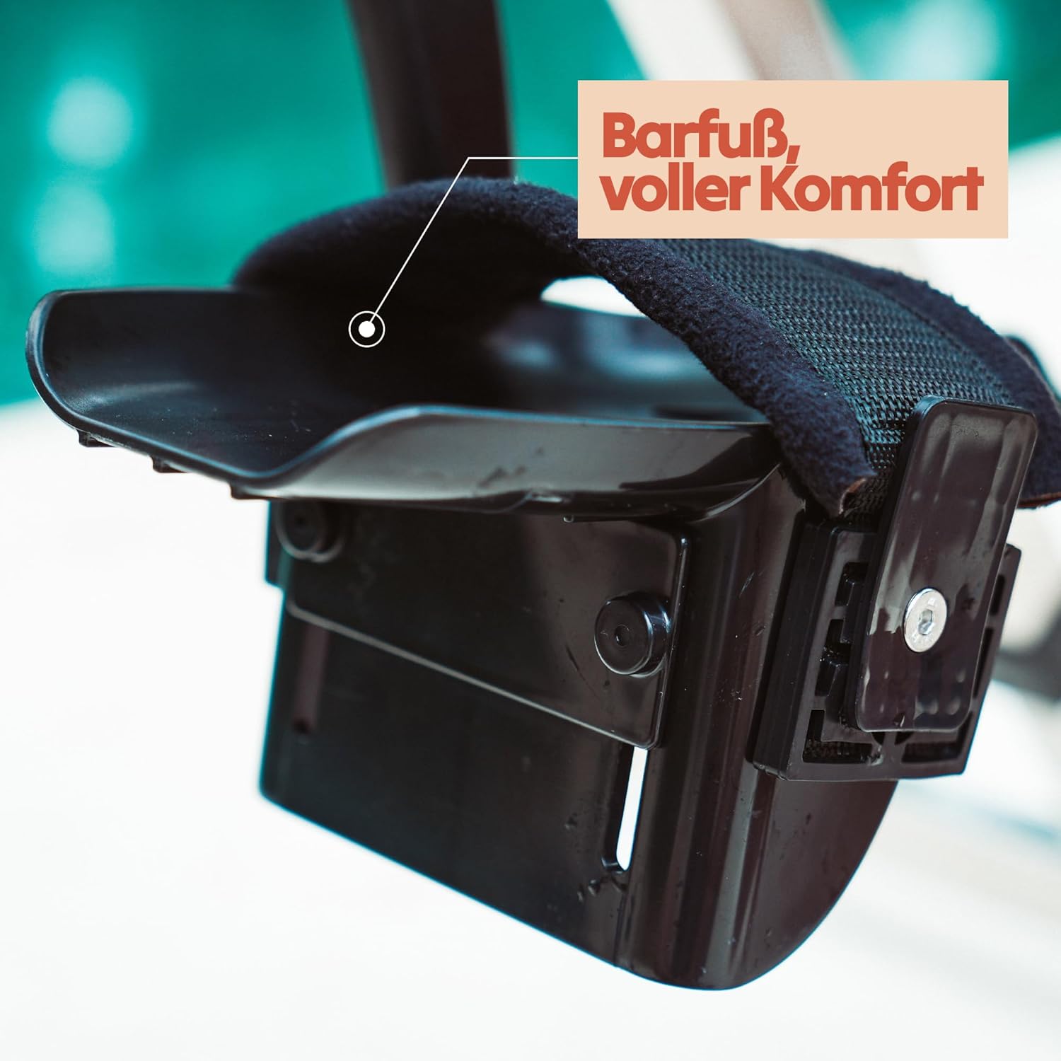 LOVEE Aquabike V2 Doppelmodus-Sport- und Komfort-Poolfahrrad – Edelstahl 316, Chlor- und Meerwasserbeständigkeit – kann auf allen Beschichtungen verwendet werden – 1,10 m bis 1,50 m Tiefe – Bild 4