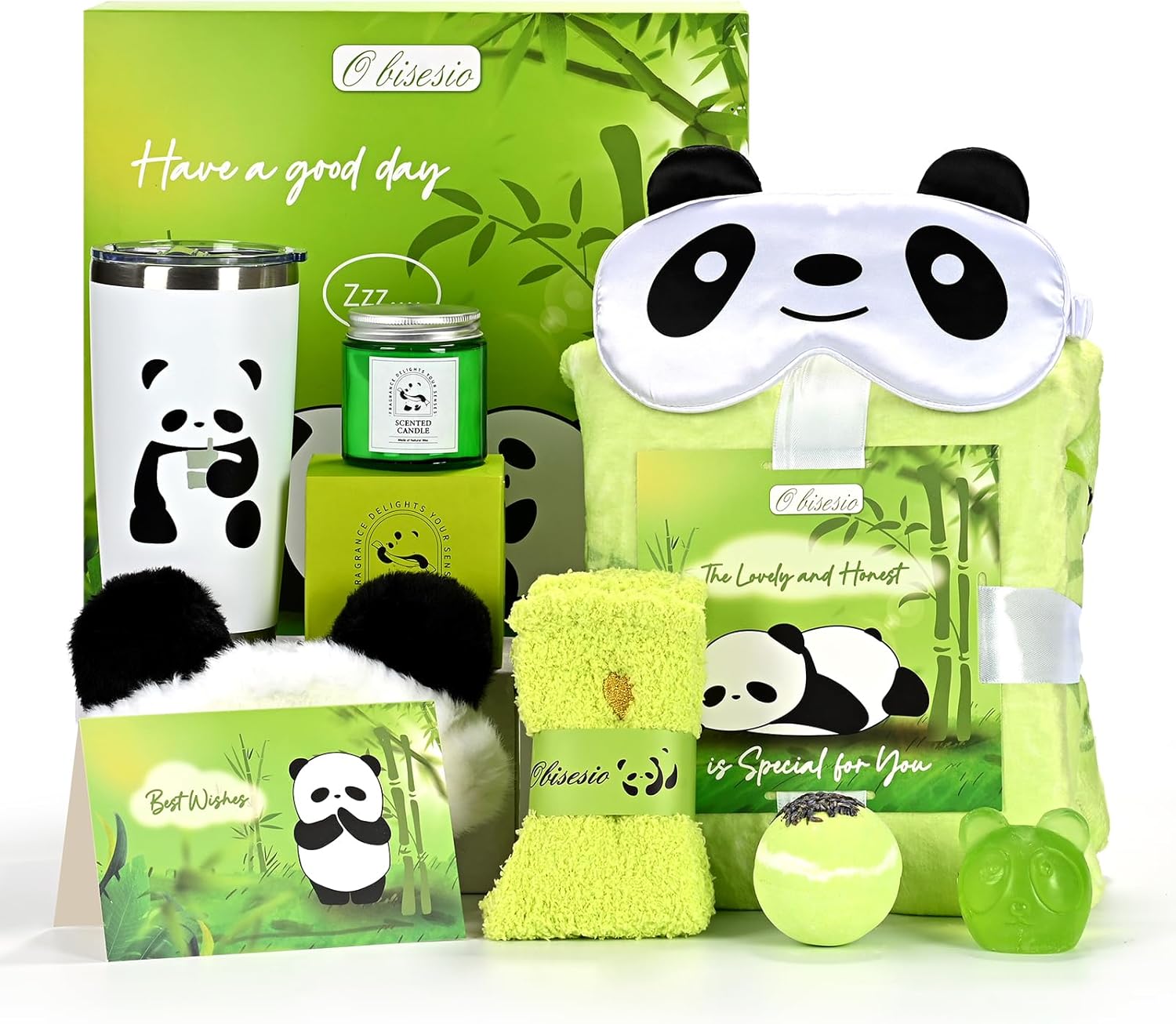Geburtstagsgeschenke für Frauen, Geburtstagsgeschenkkörbe, Wellness-Geschenksets, Selbstpflegesets mit Decken, Duftkerzen und Tassen, Panda-Geschenksets und besondere Genesungsgeschenke für Frauen