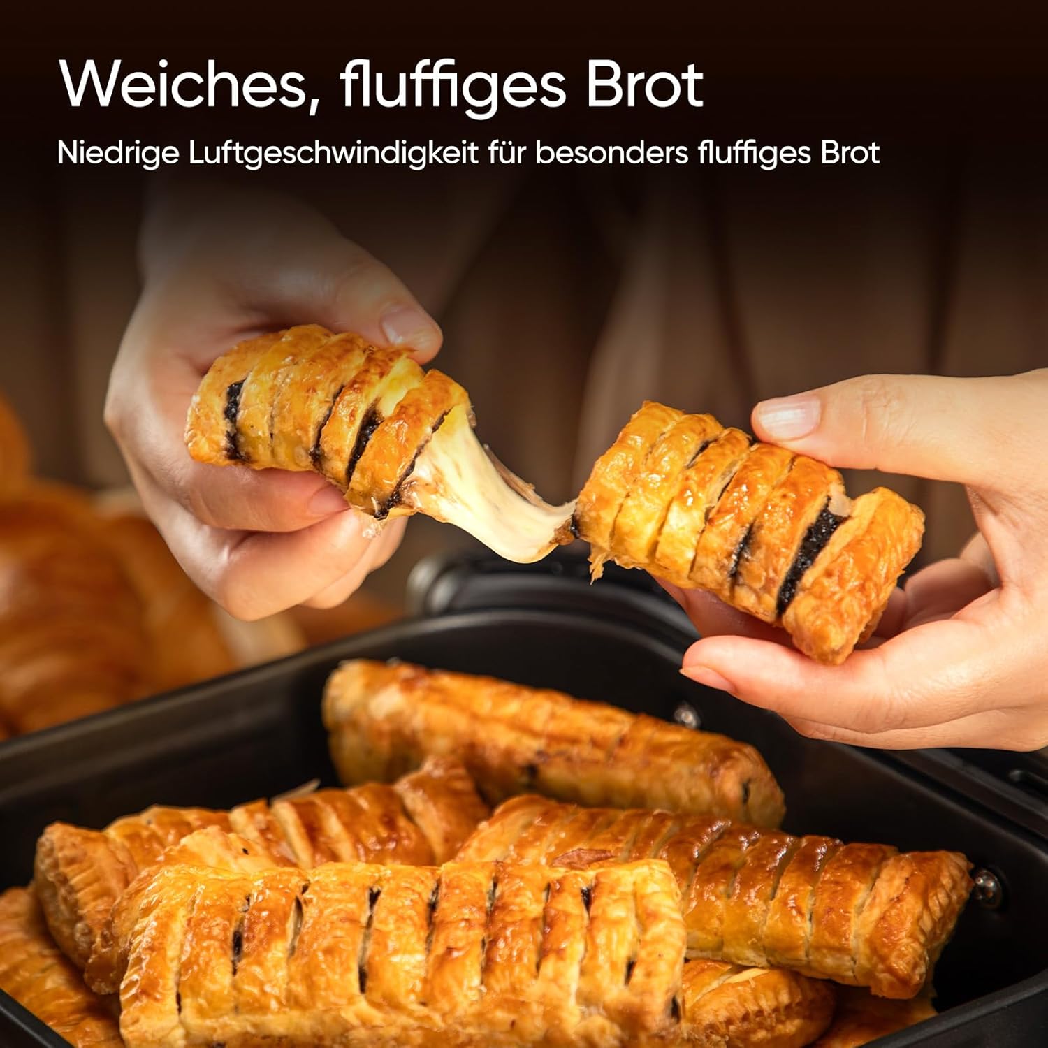 COSORI Turbo Tower Pro Smart Airfryer, 10,8 l Heißluftfritteuse mit Keramikbeschichtung, DualBlaze-Technologie und WiFi-Steuerung, Silbergrau, Grausilber – Bild 4