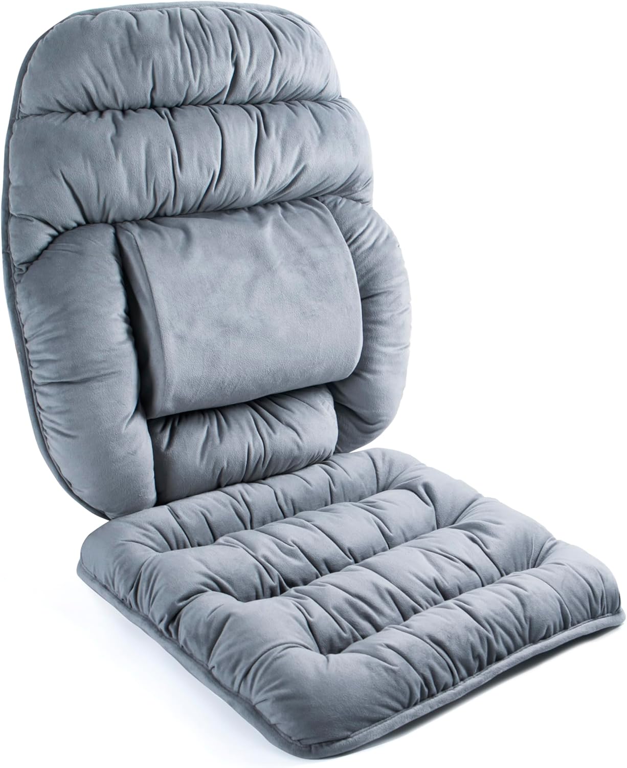ALIBO Rutschfeste Rückenlehne, Übergröße, ergonomisch, zur Linderung von Schmerzen im unteren Rückenbereich, Lendenkissen, Sitzkissen, Sitzkissen für Büro, Lounge, Gaming, Schaukelstuhl, Rollstuhl, Auto mit langer Länge – Bild 7
