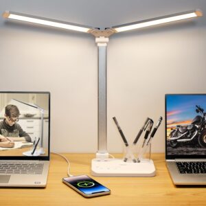 iVict LED-Schreibtischlampe mit zwe...