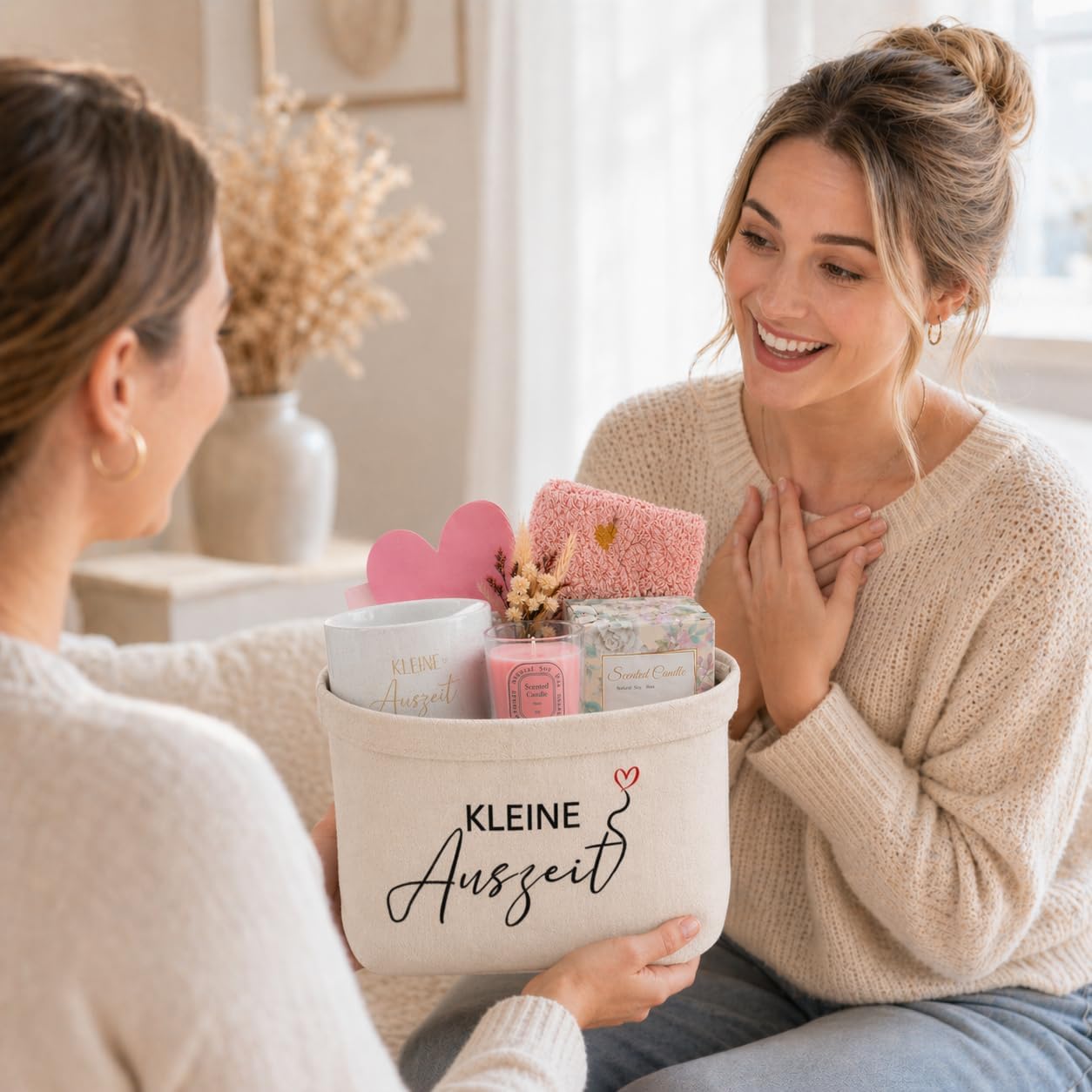Geschenkset für Frauen – Kleines Auszeit-Wellness-Set, Selbstpflege-Geburtstagsgeschenk für Freundin, Kollegin, Schwester, Mama & Oma, Pink – Bild 6