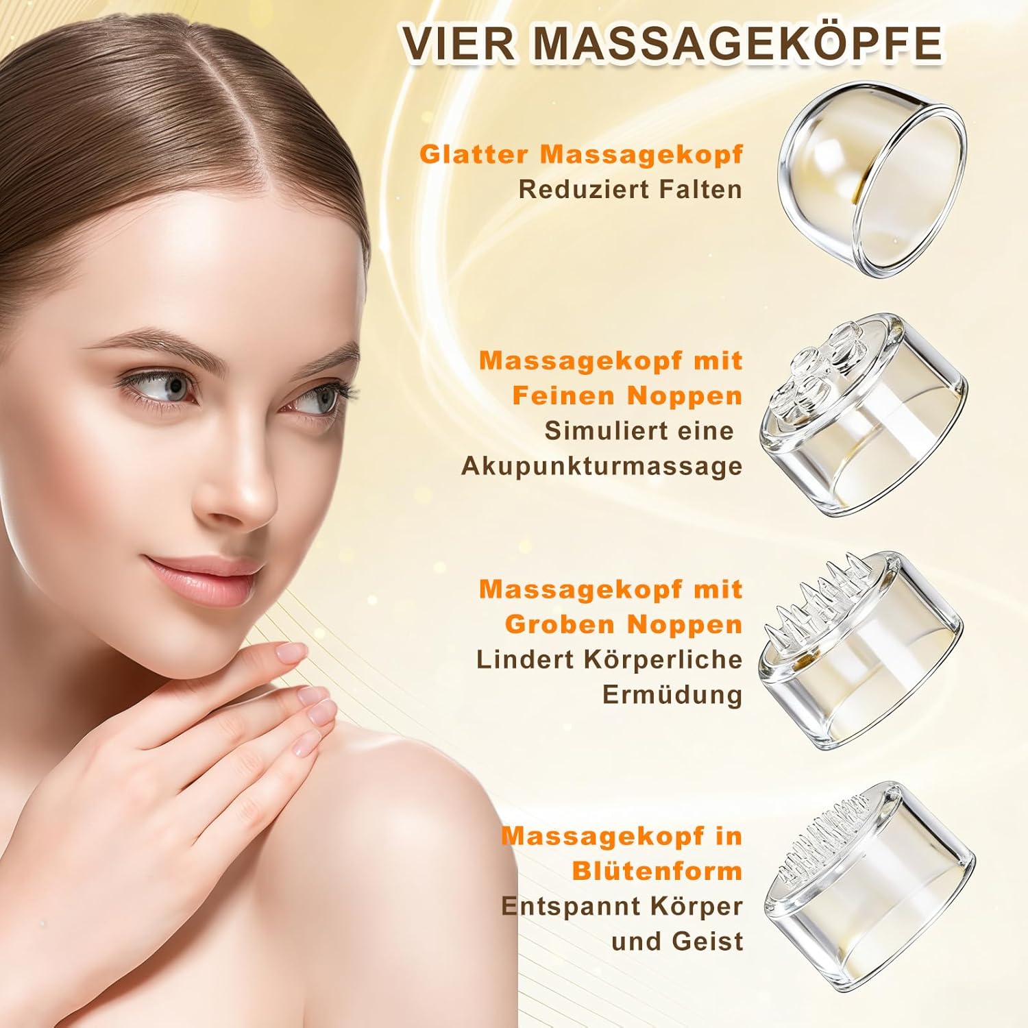 TNSLAND 4-in-1 elektrisches Gesichtsmassagegerät – Mini-Akupressur-Massagegerät für Gesichtsmassage, kleines Massagegerät mit elektrischem Gesichtsmassagegerät inklusive Gua-Sha-Schaber für Zuhause und den täglichen Gebrauch – Bild 4