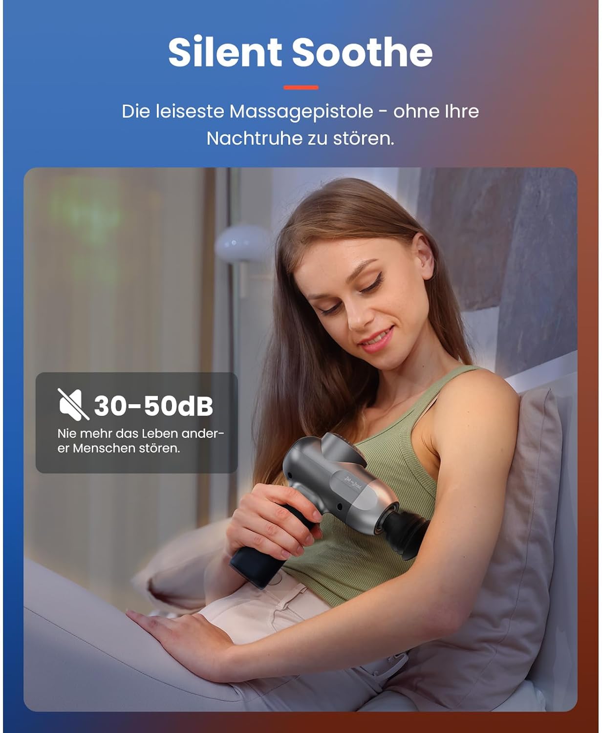 Massagepistole mit Wärme und Kältetherapie, Bob and Brad C2 Pro Tiefengewebsmassagegerät mit Wärme, Professionelles Elektrisches Massagegerät für Zuhause, Fitnessstudio, Erholung, Schmerzlinderung – Bild 9