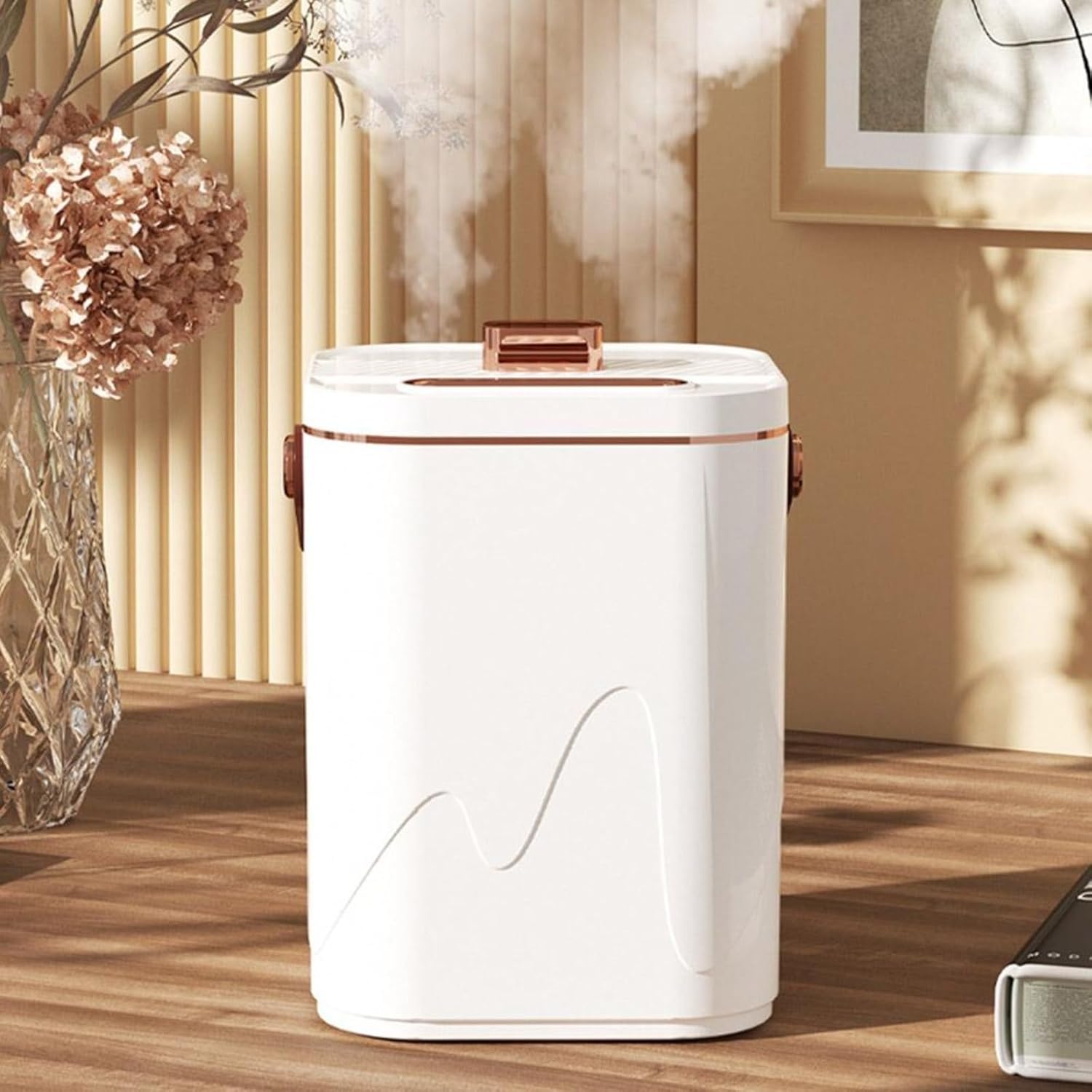 Tragbarer Luftbefeuchter, 1800 ml, großes Fassungsvermögen, Doppelspray, wiederaufladbar, leiser Betrieb, einstellbare Einstellungen, automatische Abschaltung, für Schlafzimmer, Heimbüro – Bild 6