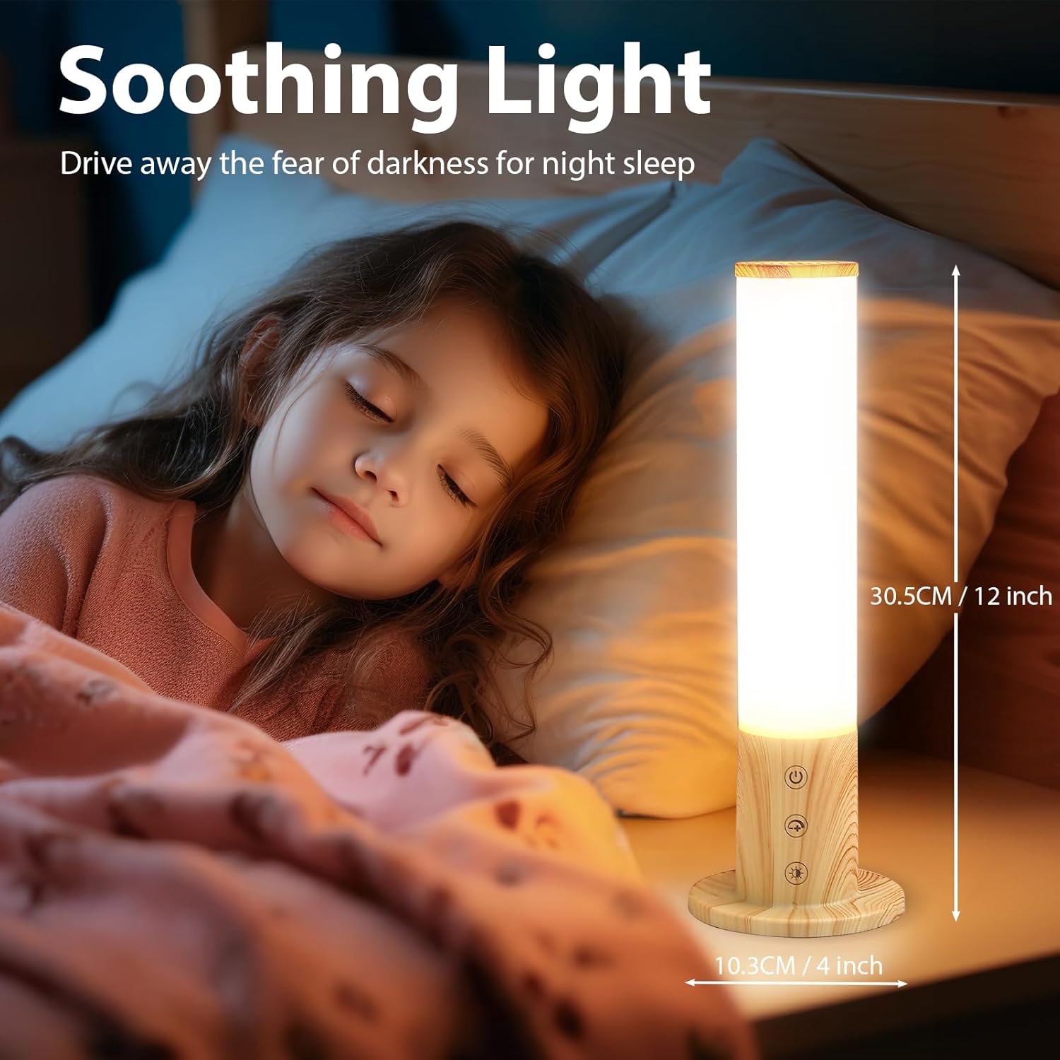 Caromolly Tageslichtlampe, Lichttherapielampe mit 3 Farbtemperaturen & 5 Helligkeitsstufen, Simulation von Tageslicht, Flimmern und UV-freiem LED-Tageslichtlicht, ideal für Zuhause und Büro – Bild 6