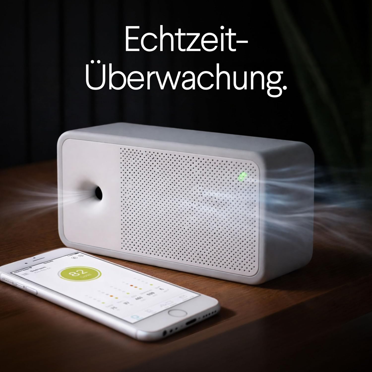 Awair Element Smart Air Quality Monitor – Professioneller CO2-, PM2,5-, VOC- und Temperatursensor, Echtzeit-Raumluftüberwachung, iOS- und Android-App, schaffen Sie das gesündeste Raumklima – Bild 8