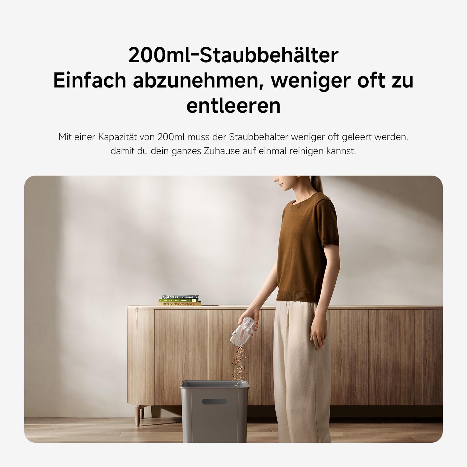 XIAOMI P30 Akku-Staubsauger, 22 kPa/50 AW Saugleistung, leicht und mühelos zu handhaben, bis zu 40 Minuten Laufzeit, präzise 5-stufige Filterung, 2 Bürstenaufsätze, geeignet für Zuhause und Auto – Bild 11