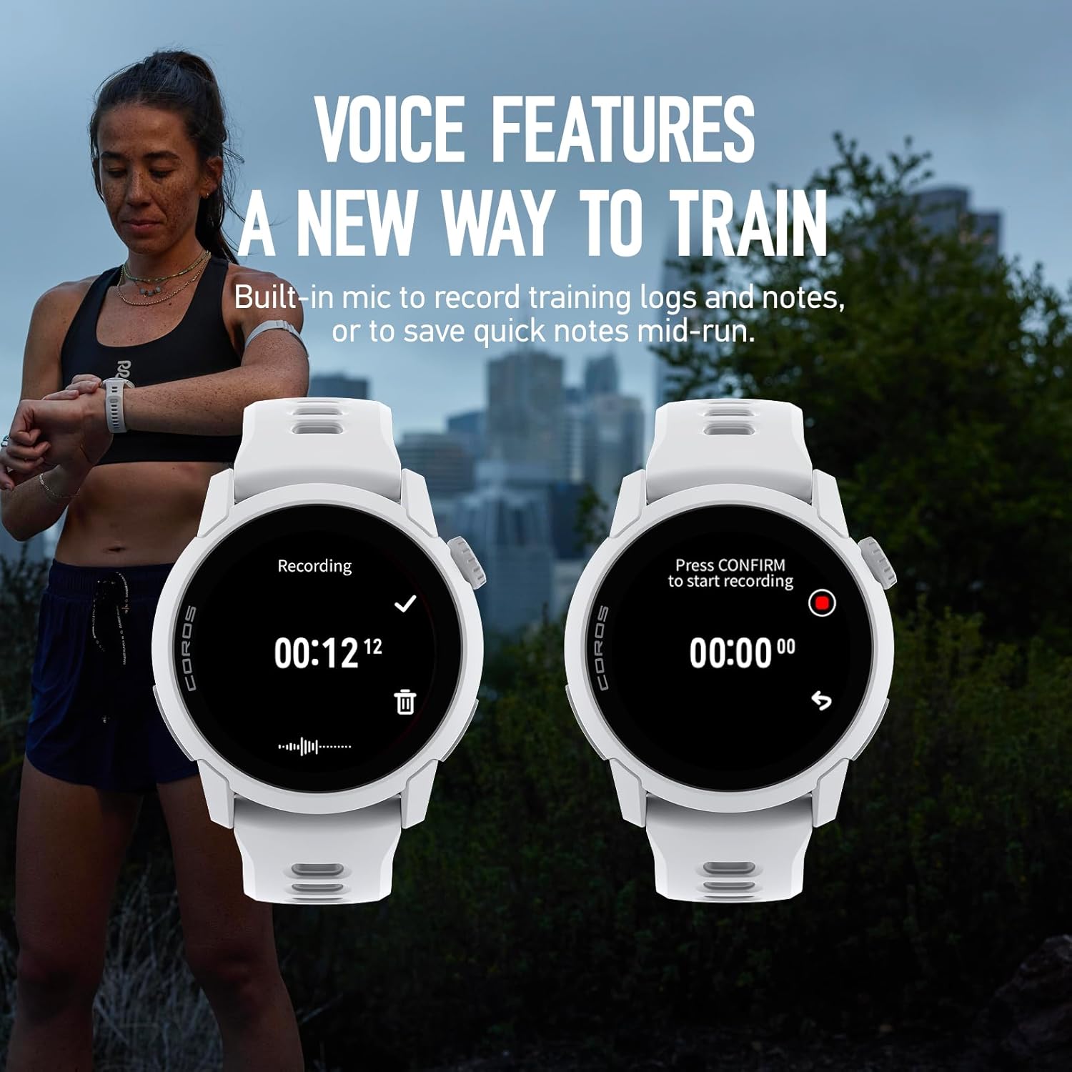 COROS Pace 4 Ultraleichte Sportuhr, 1,2 Zoll AMOLED-Touchscreen, 32 g Laufuhr, 19 Tage Nutzung, Sprachsteuerung, Trainingstools, präzises GPS, Trainingsplan, Laufen (weißes Silikon) – Bild 5