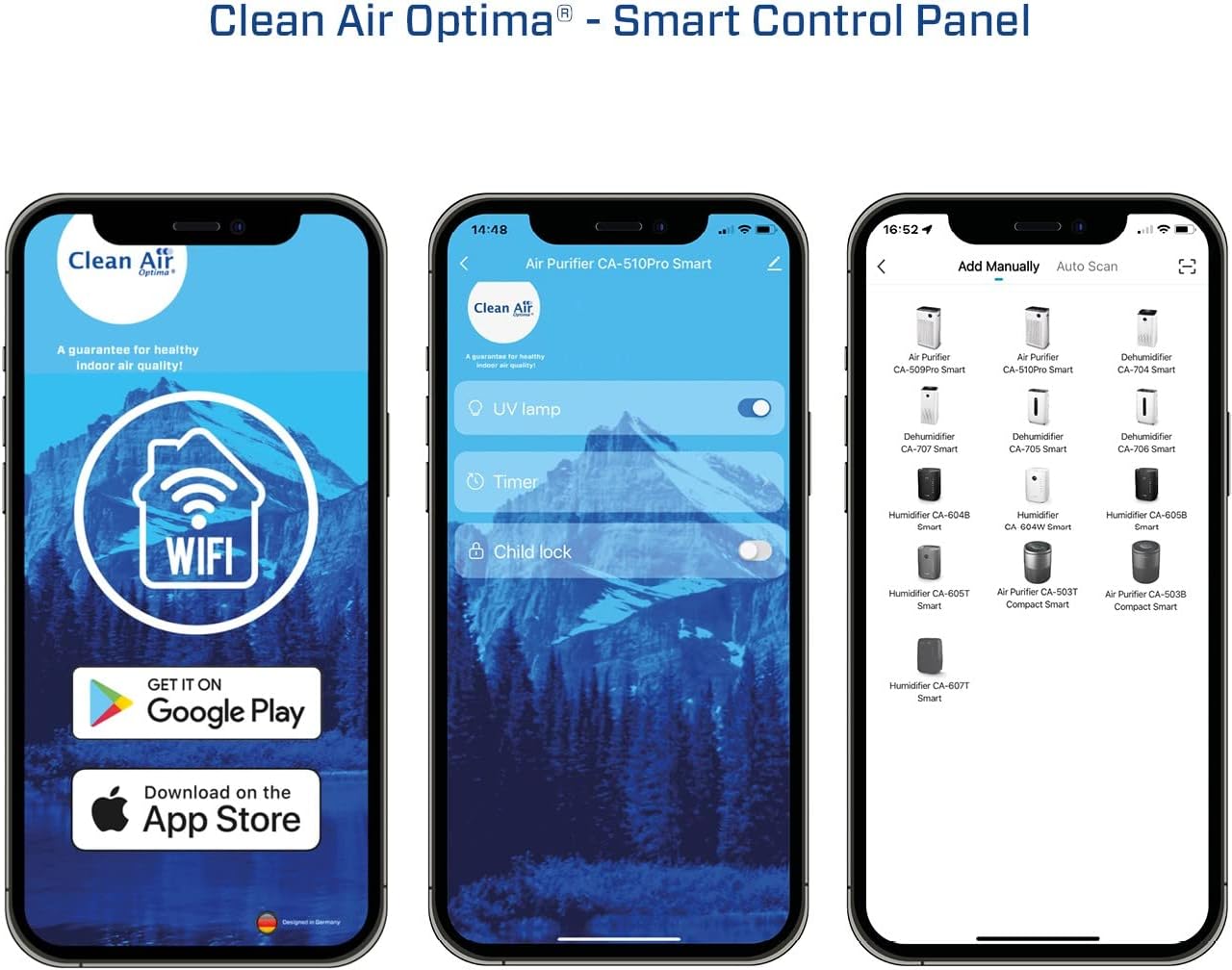 Clean Air Optima CA-510Pro Smart – Intelligenter HEPA-UV-C-Ionisator-Luftreiniger – Sehr leiser Ventilator – Bild 4