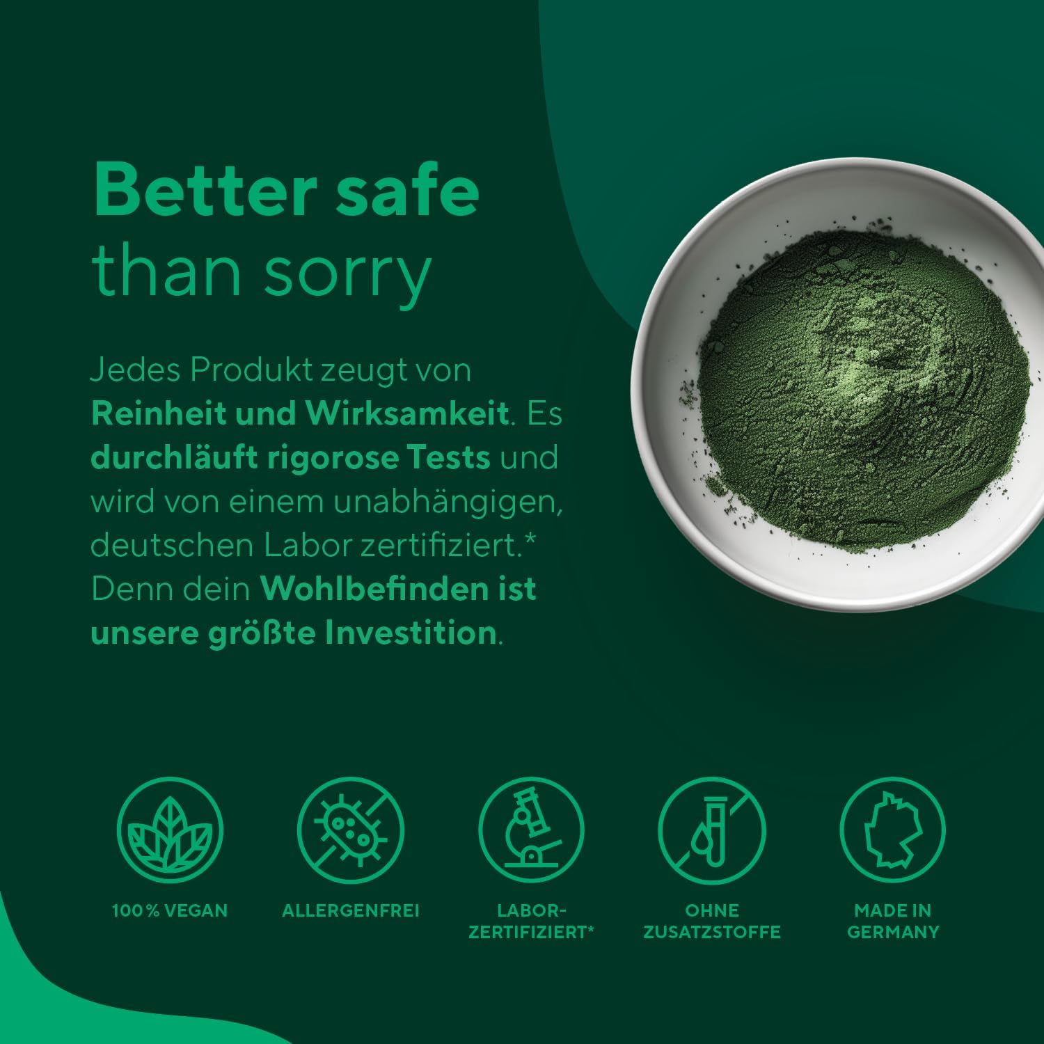 True Nature® Premium Bio-Spirulina-Pellets (500 mg x 600 Stück) – 100 % reine Bio-Spirulina-Algen – vegan, mehrfach im Labor getestet und hergestellt in Deutschland – Bild 5