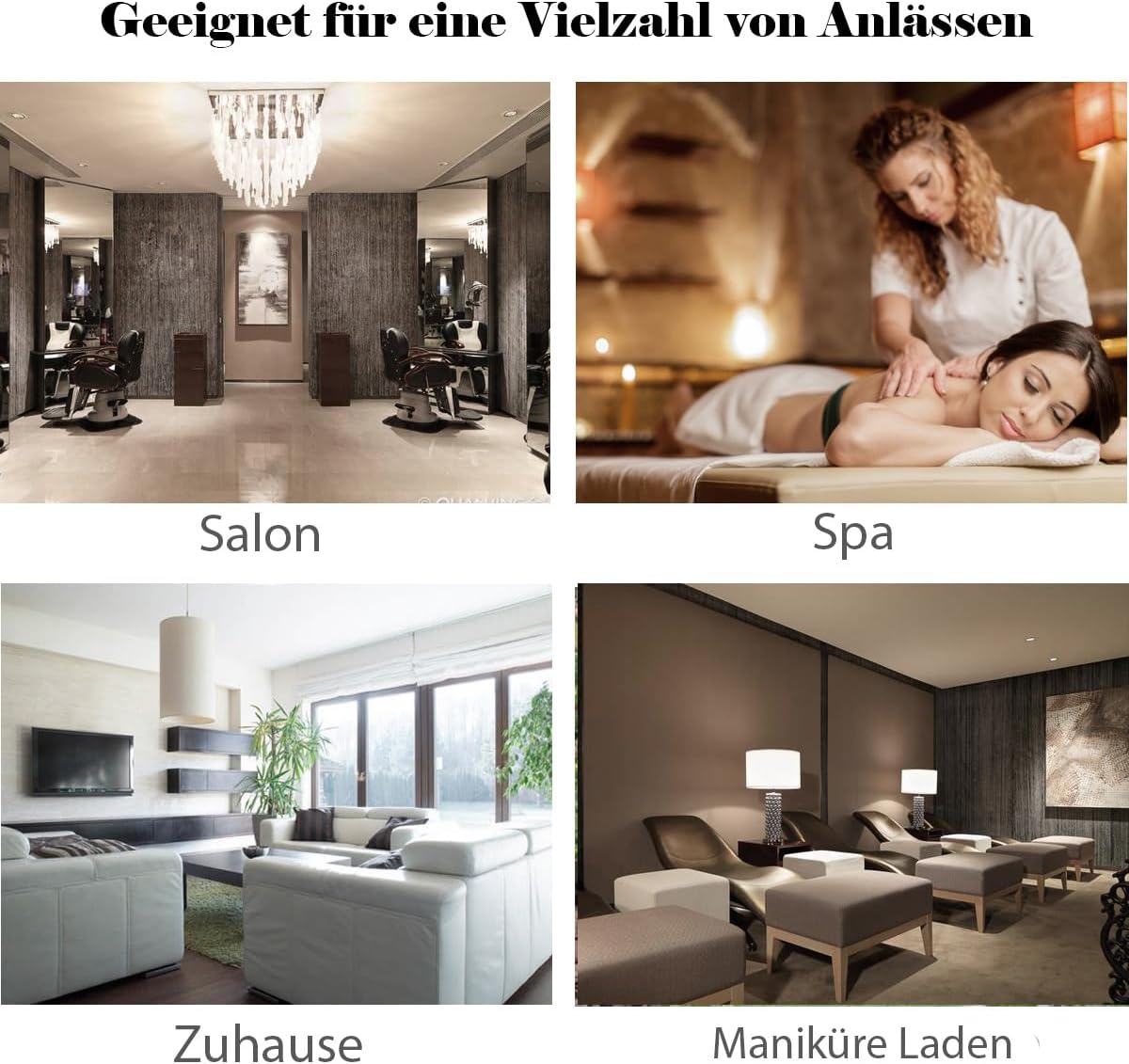 COSTWAY Pediküre-Hocker, Beinstütze höhenverstellbar von 45 cm – 65 cm, Fußstütze, Fußhocker für Nagelpflege in Salons, Spa (schwarz) – Bild 4