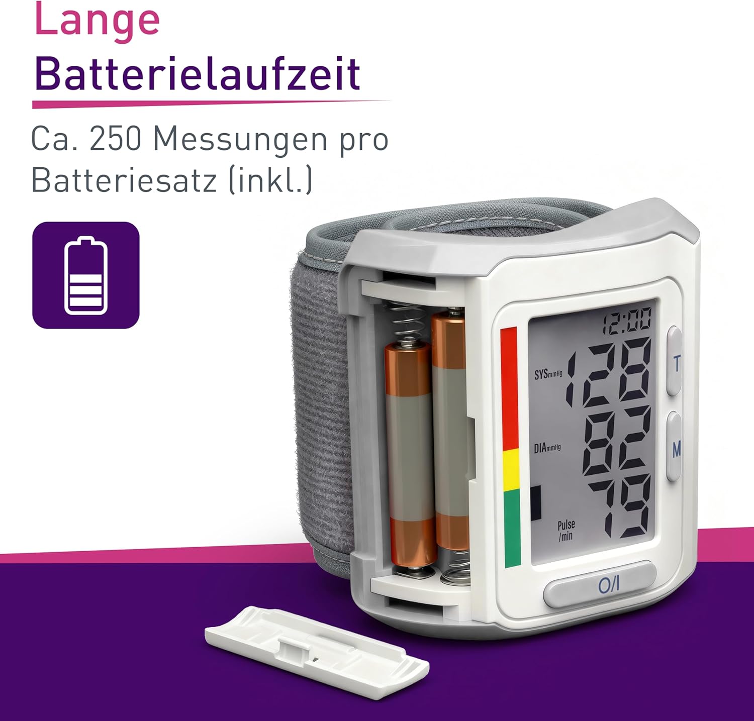 scala SC 6400 Silver Handgelenk-Blutdruckmessgerät – Präzises Blutdruckmessgerät mit WHO-Anzeige & 85 Speicherplätzen – Fuzzy-Logic-Technologie – inklusive Box & Batterien – Manschette 13,5–19,5 cm – Bild 6