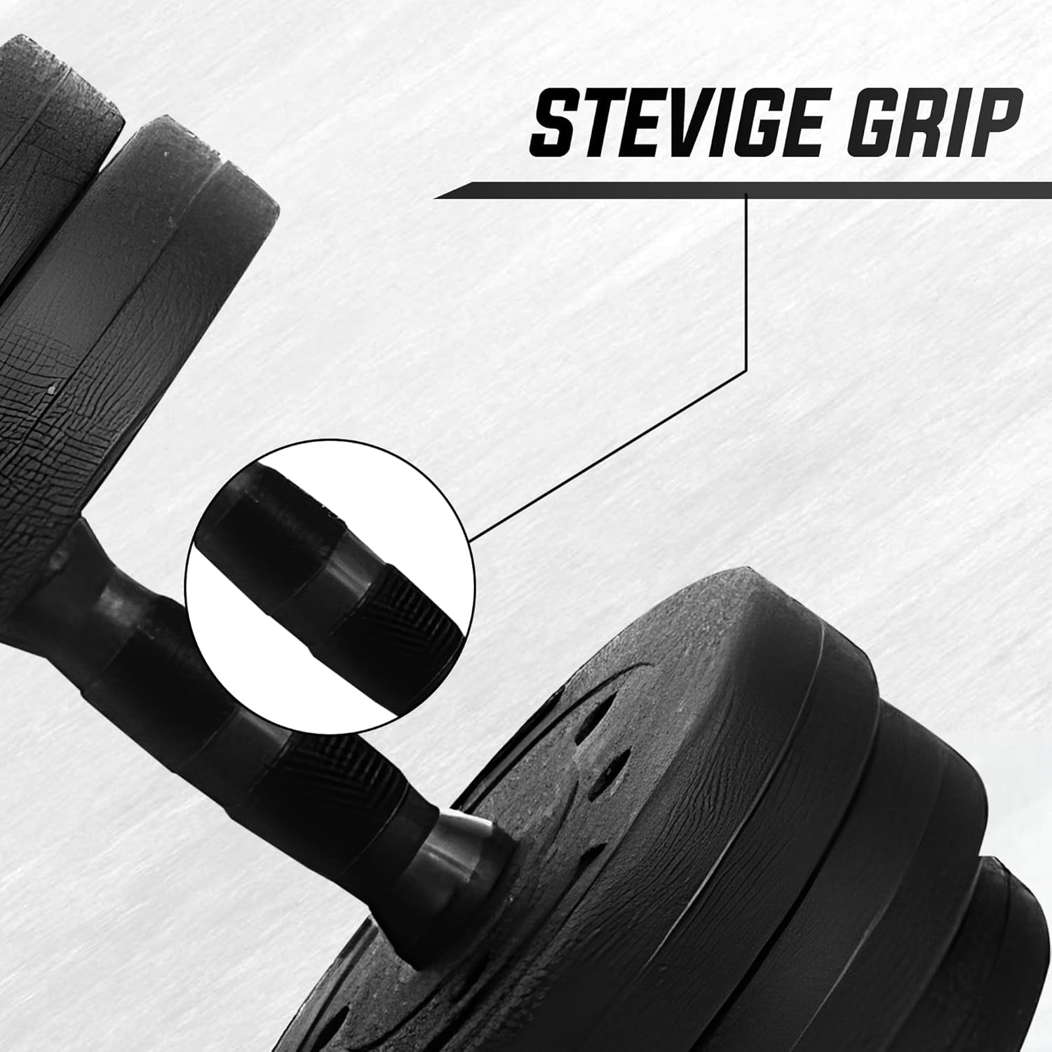Verstellbare Hanteln – Hantelset für Krafttraining – verstellbare Hanteln – Gewichtsset – rutschfeste ergonomische Griffe – Heimtraining – Bild 6