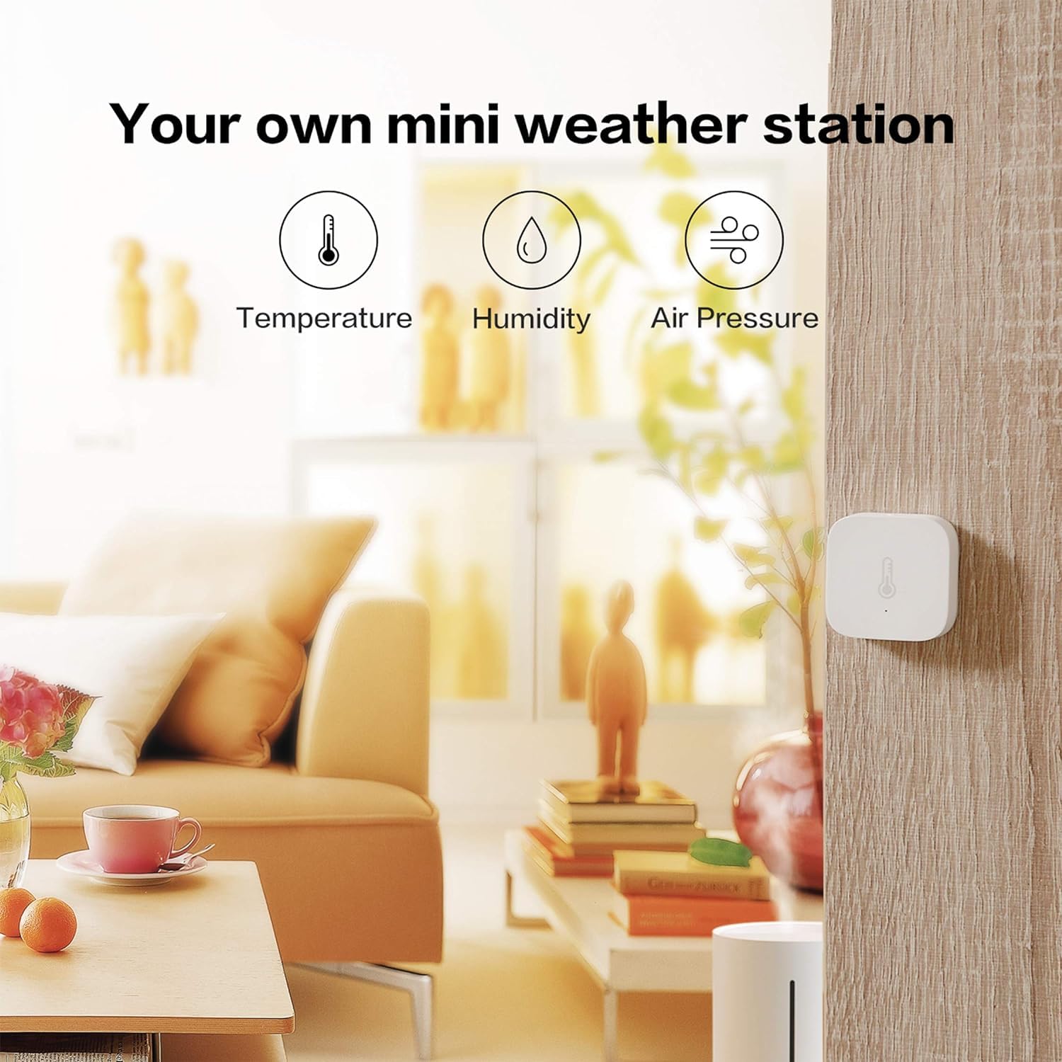 Aqara Zigbee Temperatursensor, Luftfeuchtigkeitsmesser, 3 Stück, Innenthermometer-Hygrometer mit Benachrichtigungsalarm, Datenspeicherung, erfordert Aqara Hub, kompatibel mit Apple HomeKit, Alexa – Bild 4