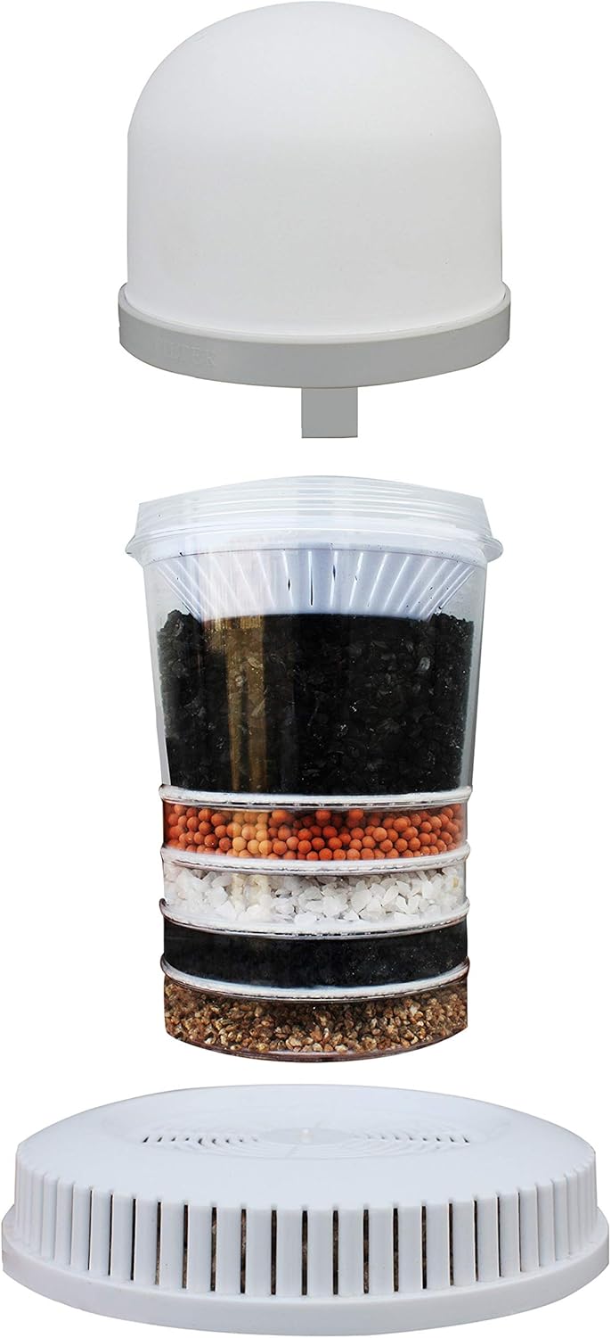 Aqua Filter Tower – Wasserbrunnen mit ECO-DE®-Filter und Luftreiniger – Bild 6